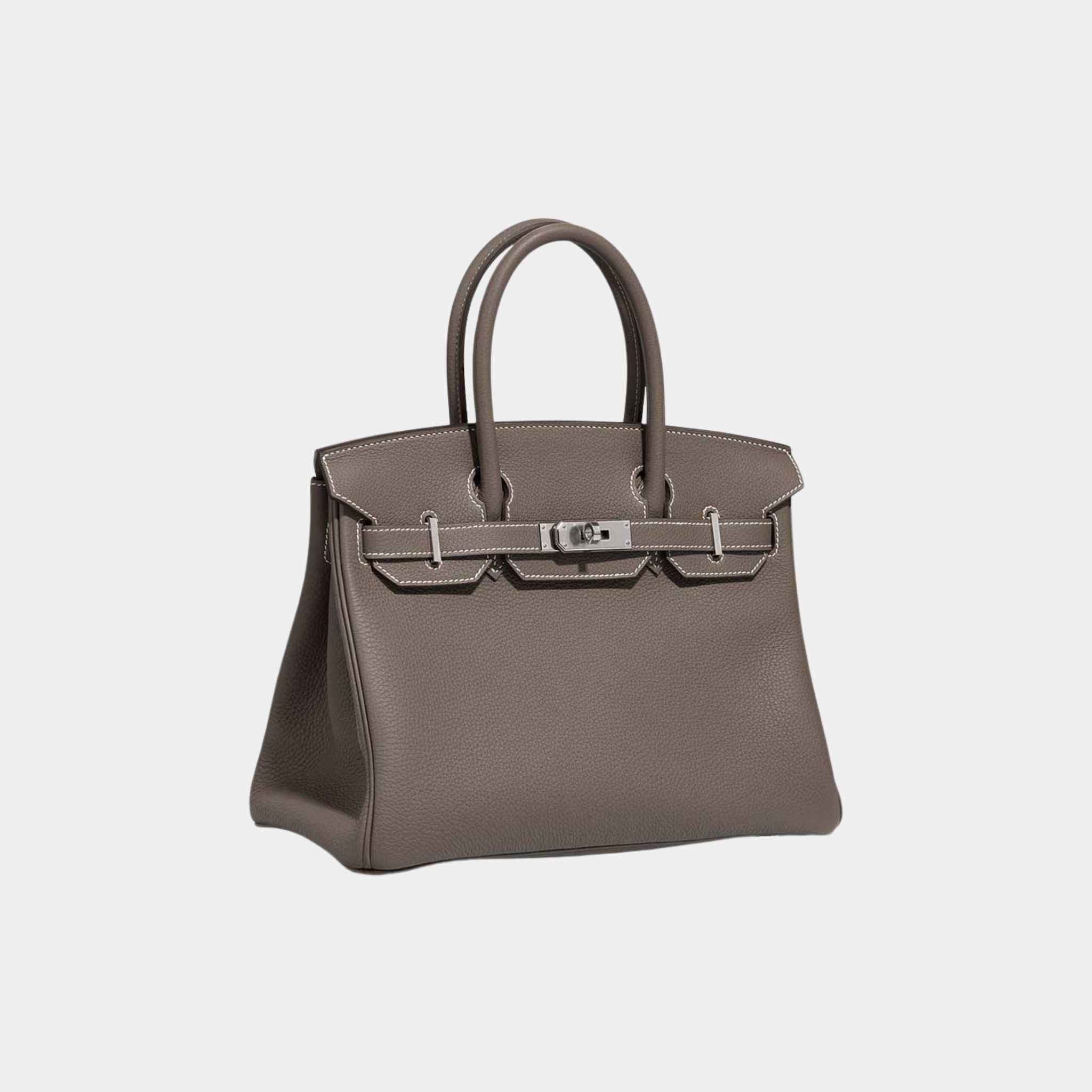 Birkin 30 Togo Etoupe PHW - Image 3