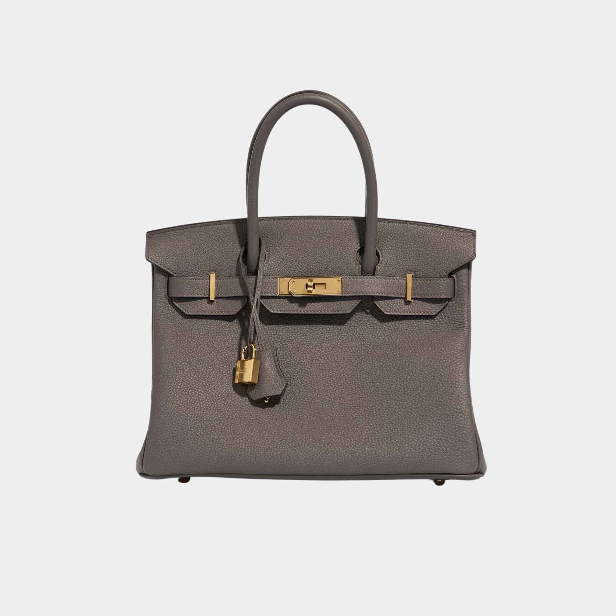 Birkin 30 Togo Gris Etain GHW