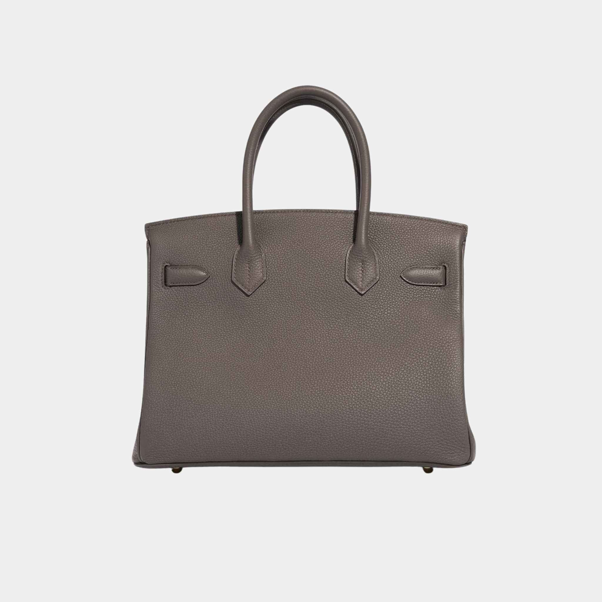 Birkin 30 Togo Gris Etain GHW - Image 3
