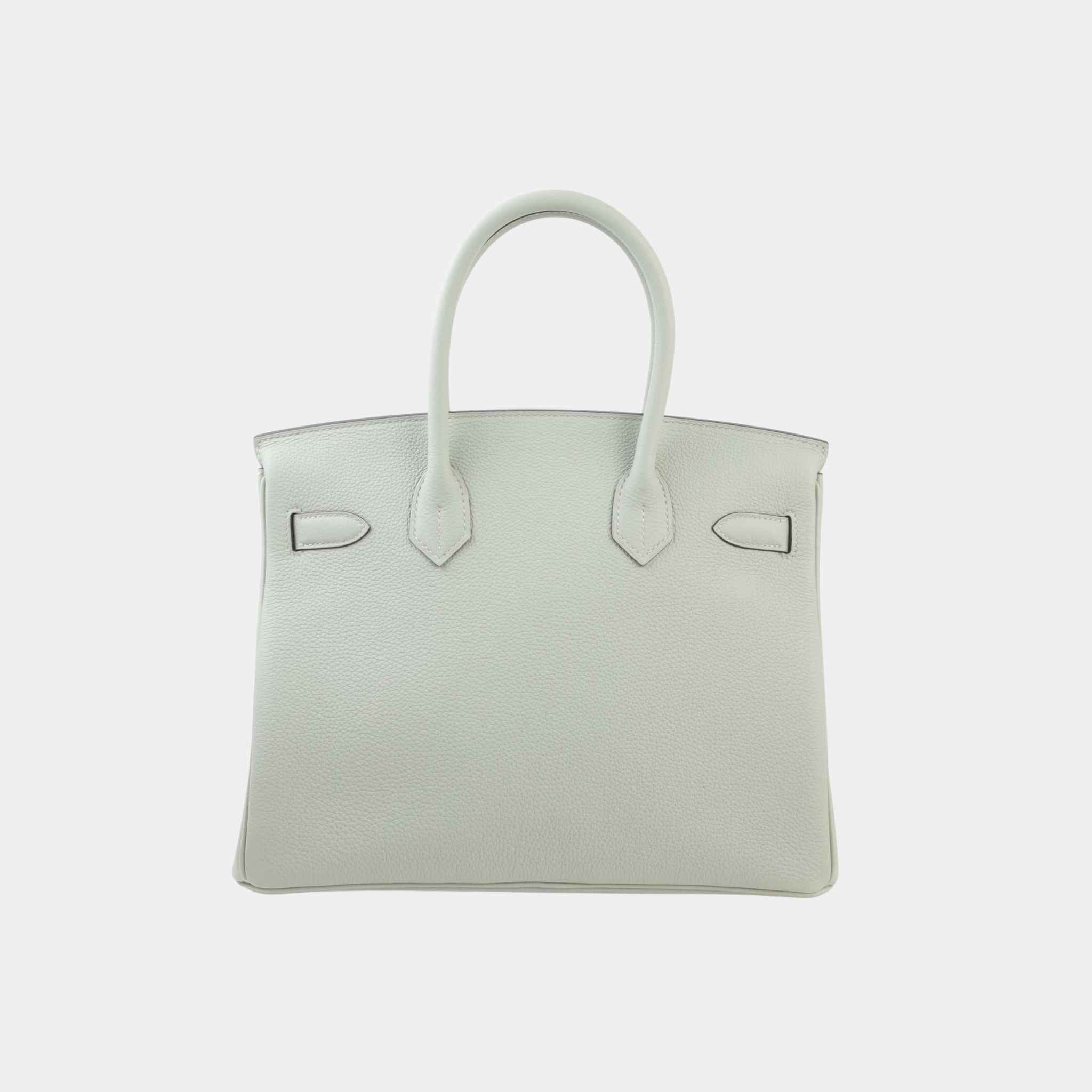 Birkin 30 Togo Gris Neve GHW - Image 2