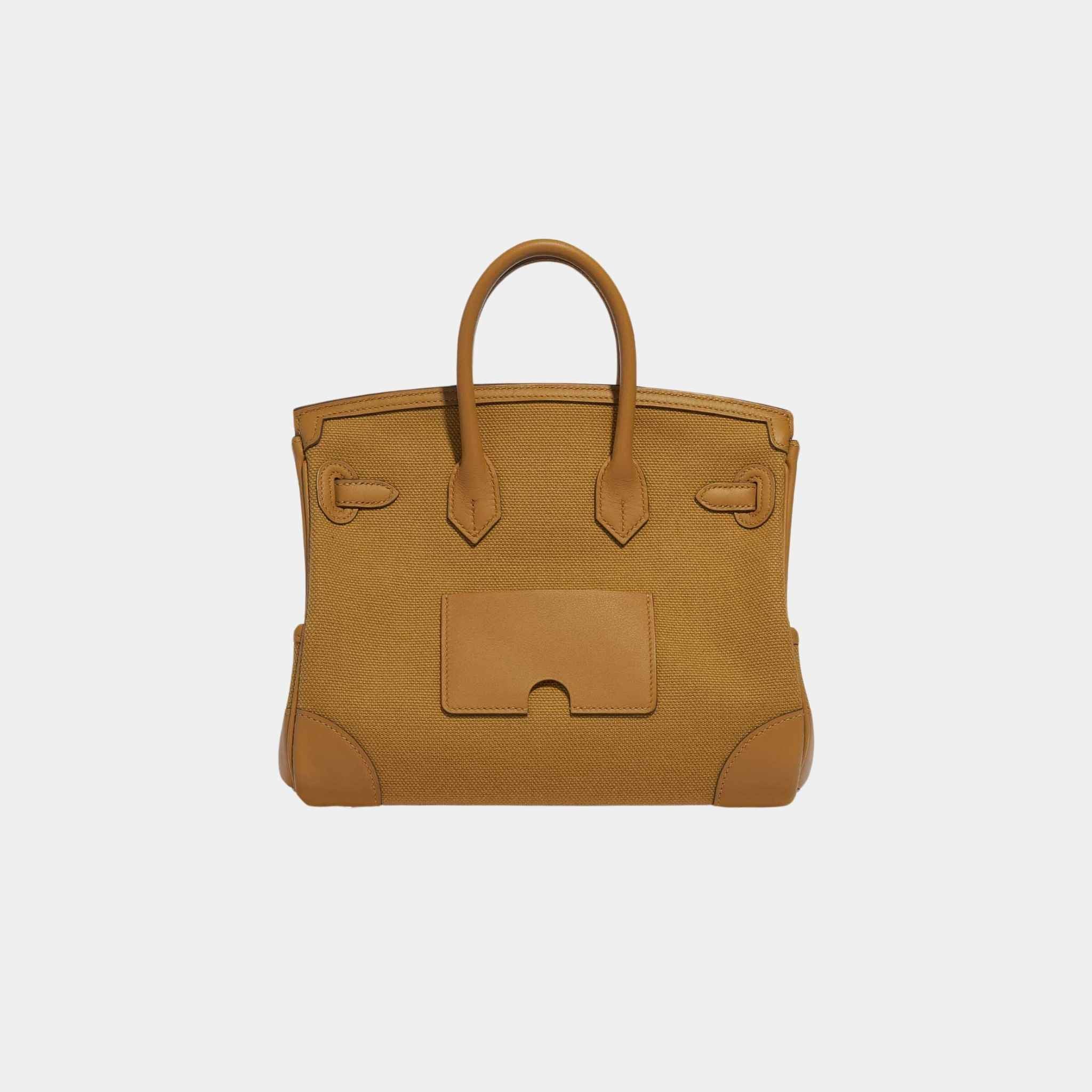 Birkin Cargo 25 Toile Goeland Veau Swift Desert Sesame - Image 3