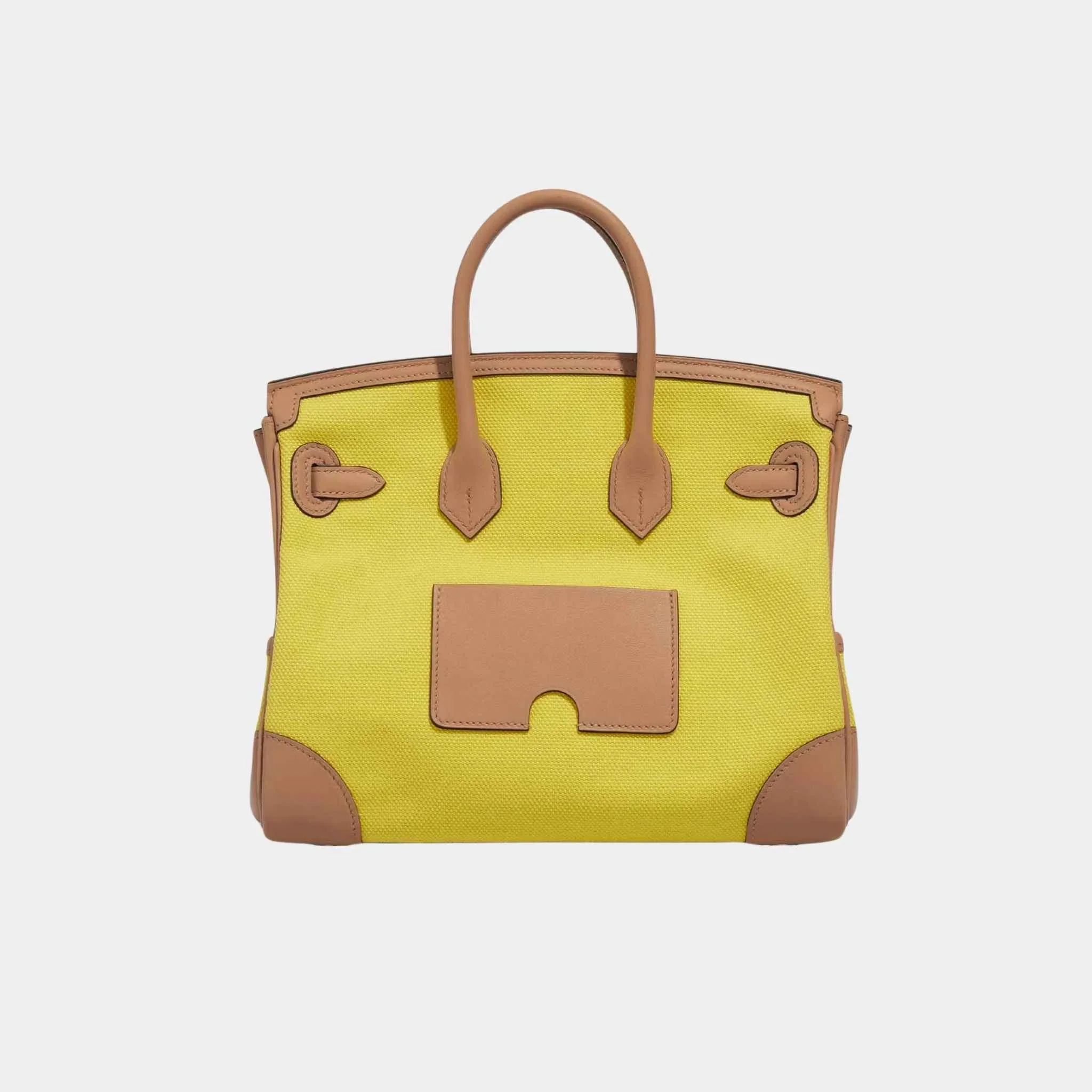 Birkin Cargo 25 Toile Swift Jaune Citron Chai - Image 2