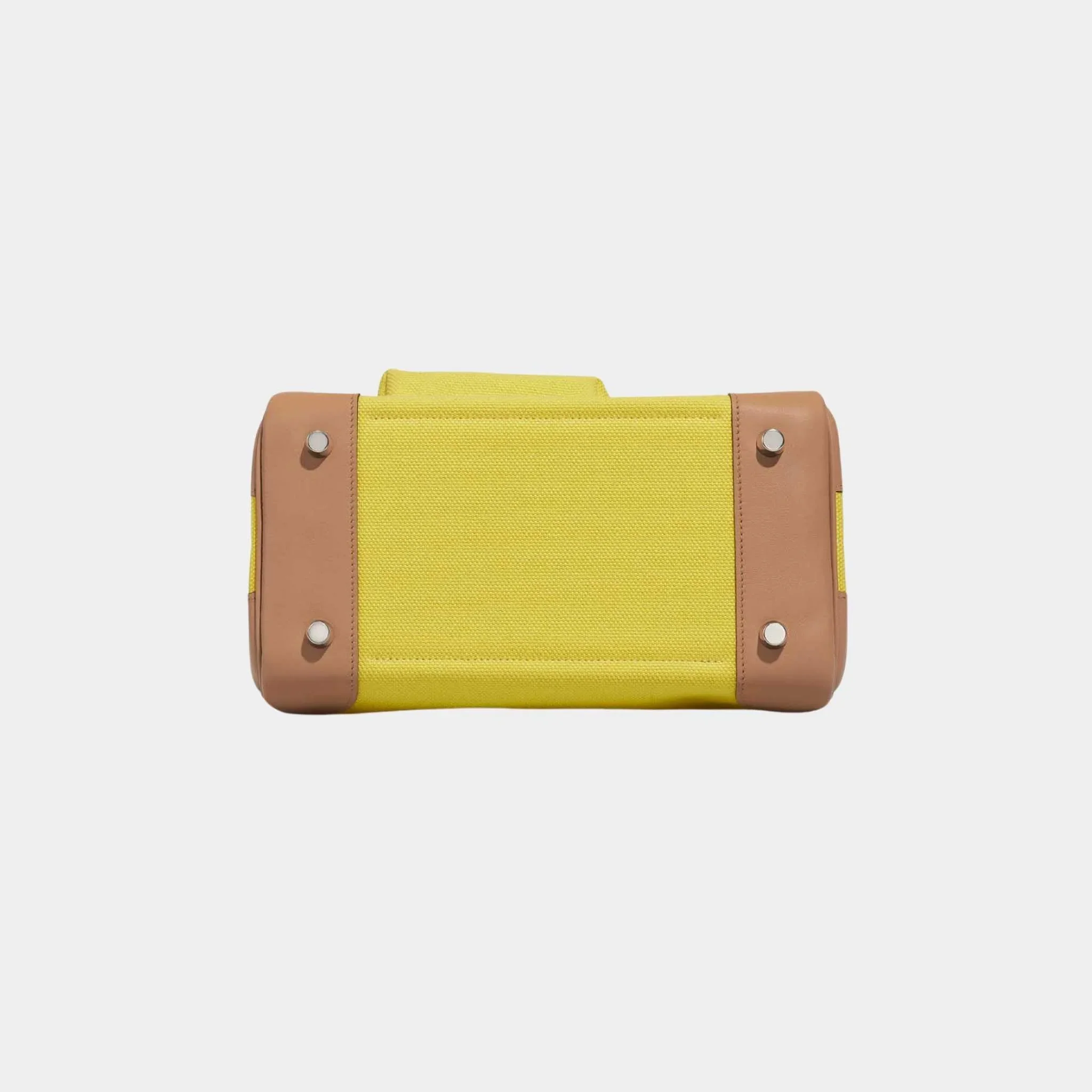 Birkin Cargo 25 Toile Swift Jaune Citron Chai - Image 3