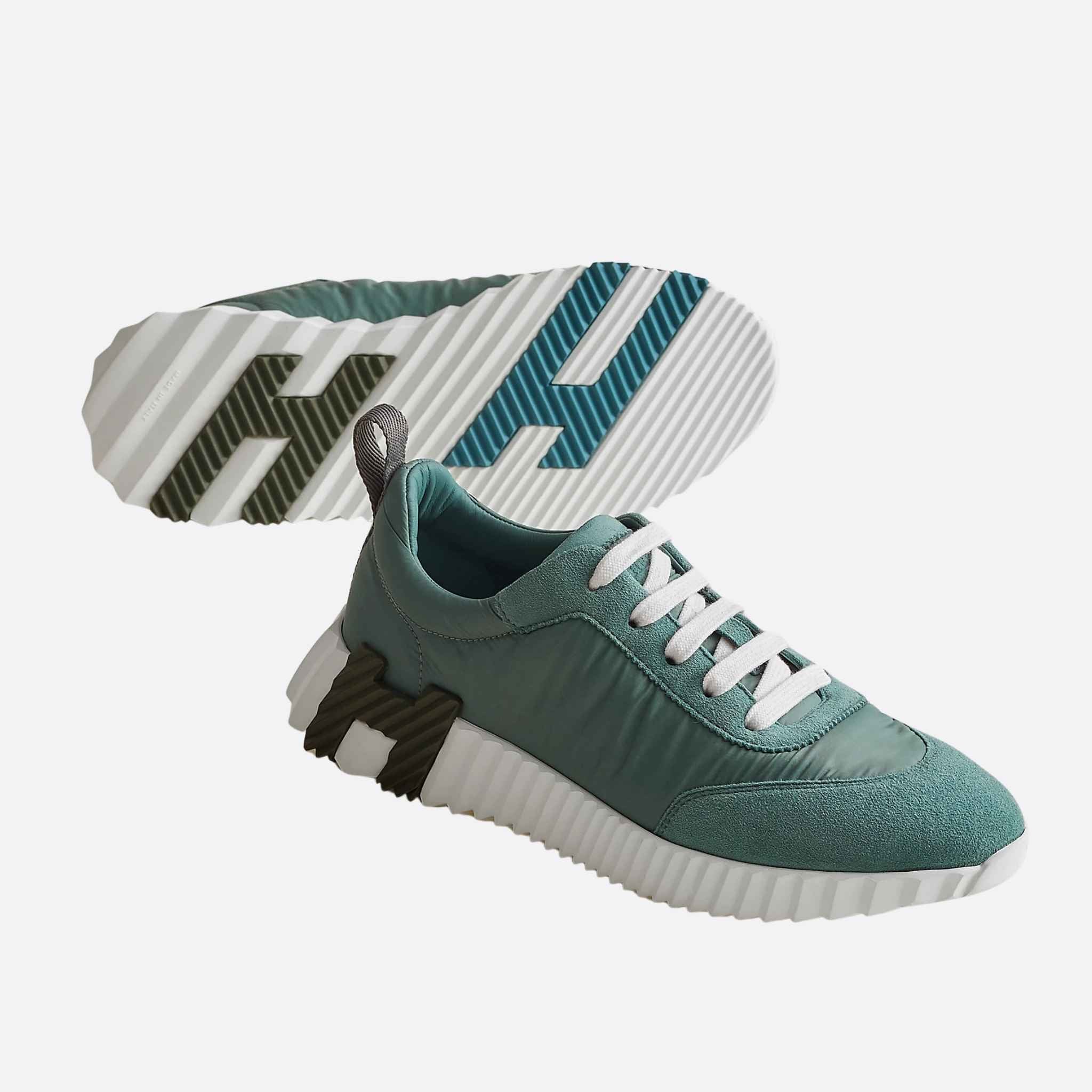 Bouncing Sneaker Parachute Fabric Suede Women - Image 4