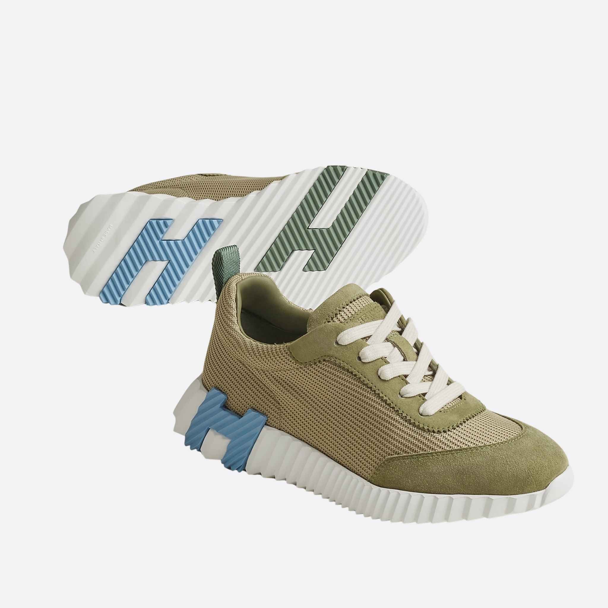 Bouncing Sneaker Technical Mesh Suede Women - Image 4