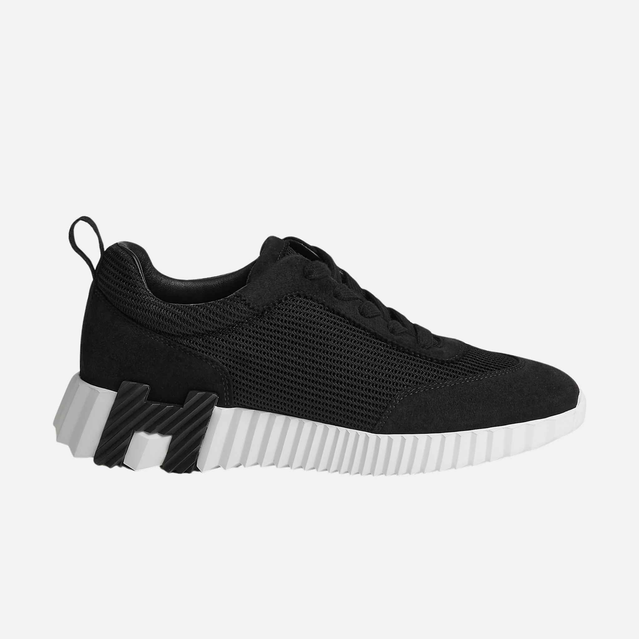 Bouncing Sneaker Textured Mesh Suede Women - Image 2