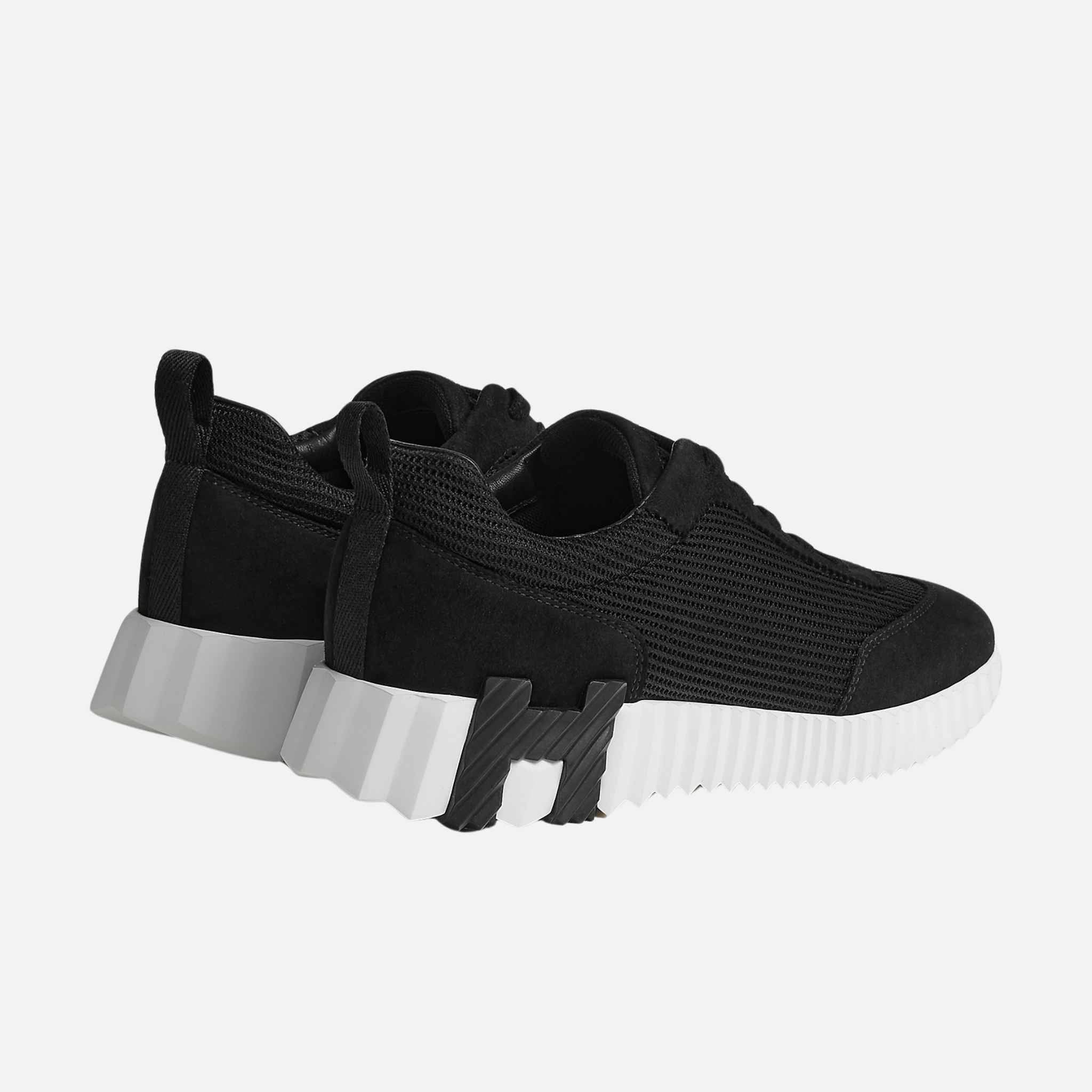 Bouncing Sneaker Textured Mesh Suede Women - Image 3