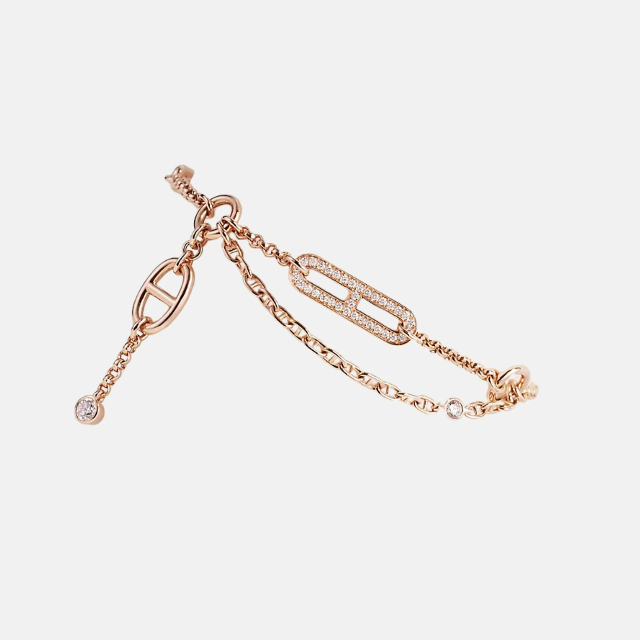 Chaos Anchor Chain Bracelet Rose Gold