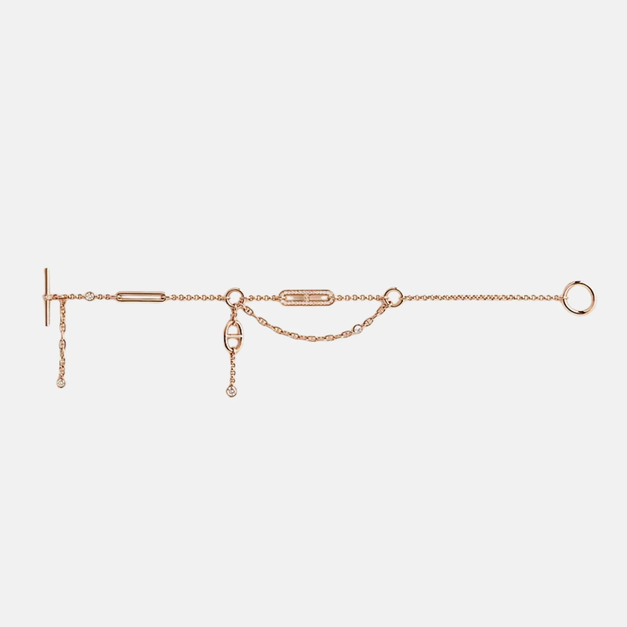 Chaos Anchor Chain Bracelet Rose Gold - Image 2