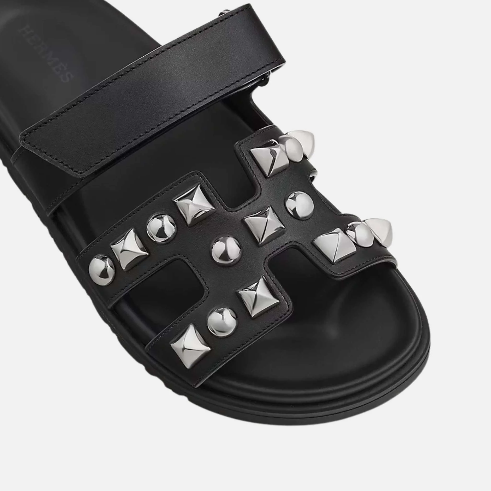 Chypre Sandal Calfskin With Medor Studs Women - Image 3