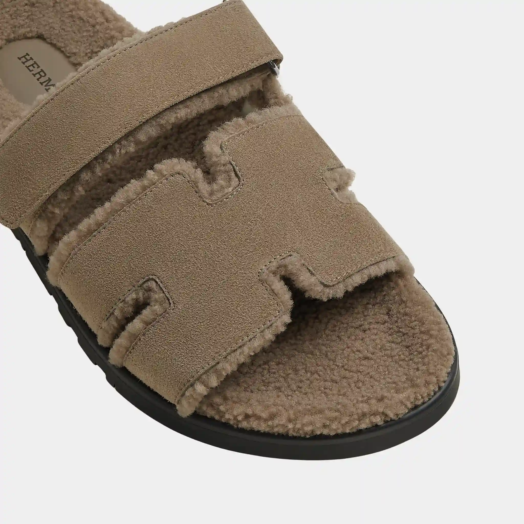 Chypre Sandal Suede Goatskin With Shearling Lining - Image 3