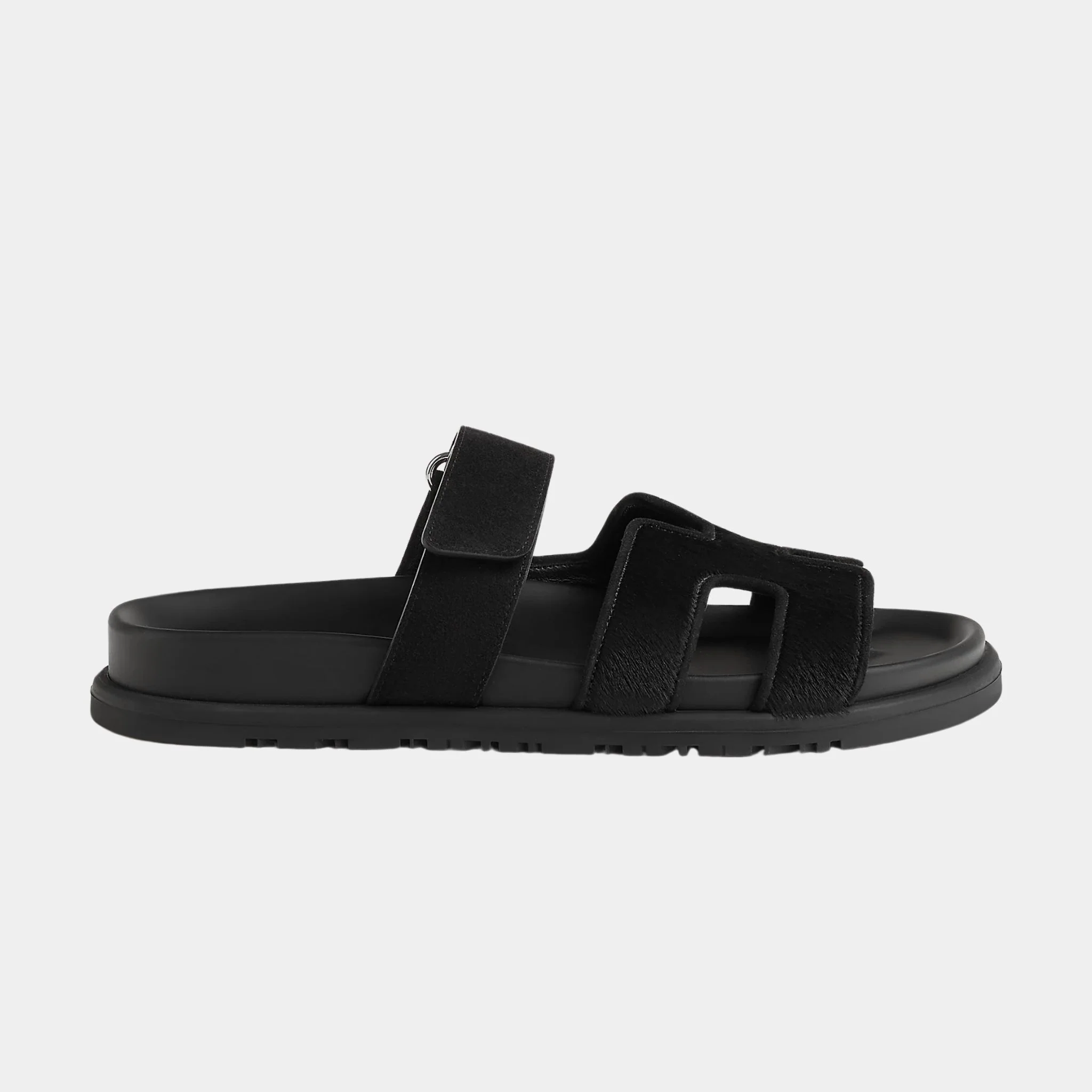Chypre Sandals Black Calfskin Suede - Image 2