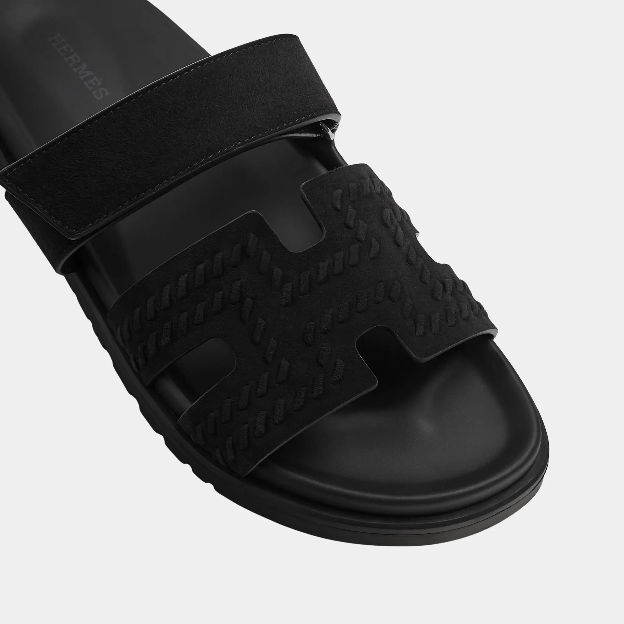 Chypre Sandals in Braided Suede Goatskin - Image 3
