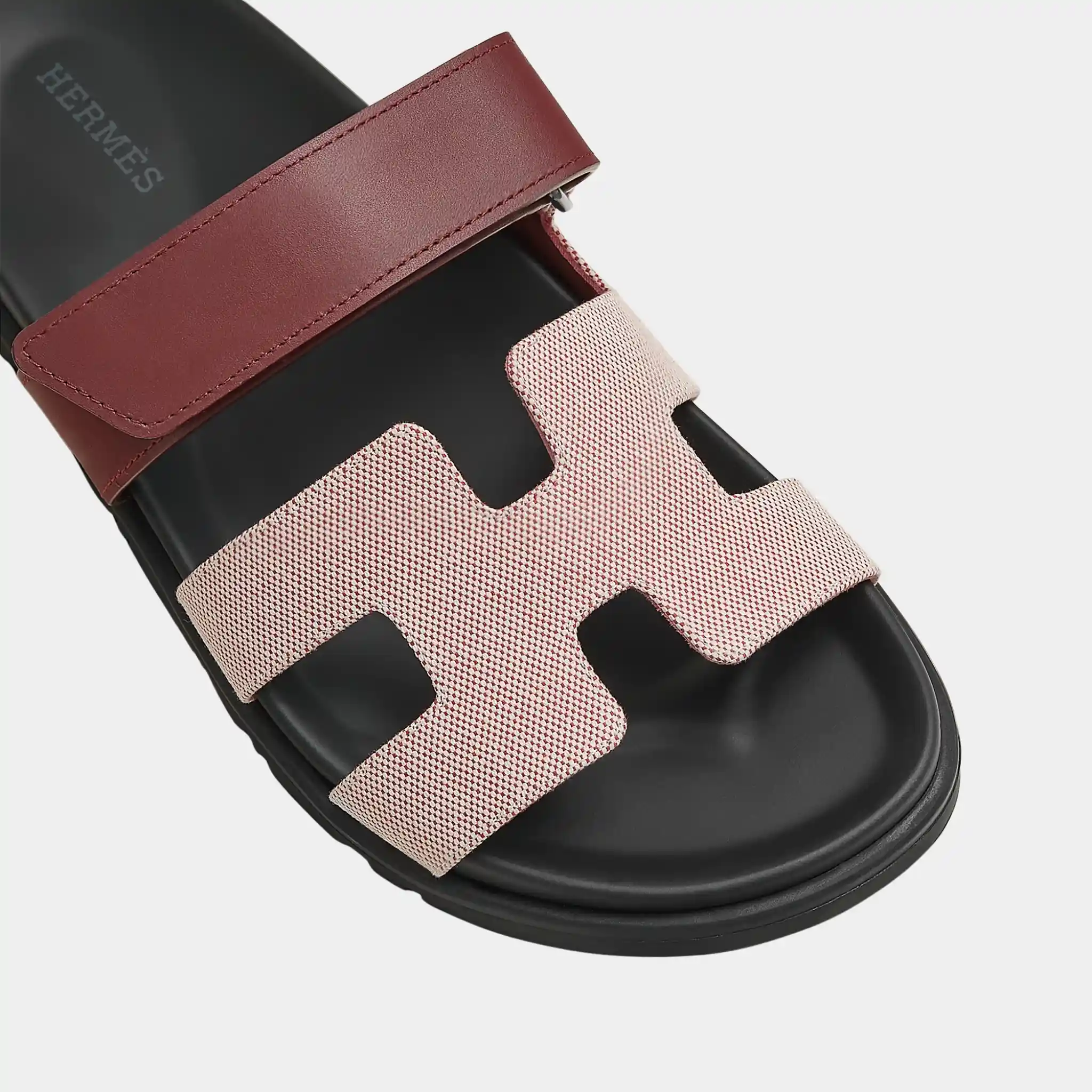 Chypre Sandals in Canvas and Calfskin - Image 3