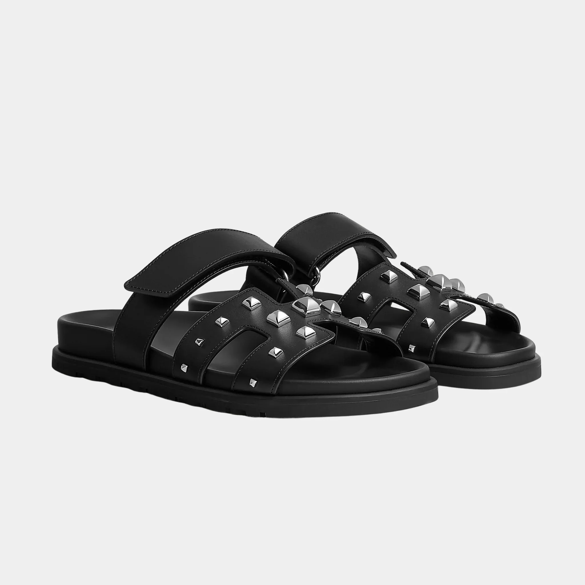 Chypre Sandals in Calfskin with Studs Women