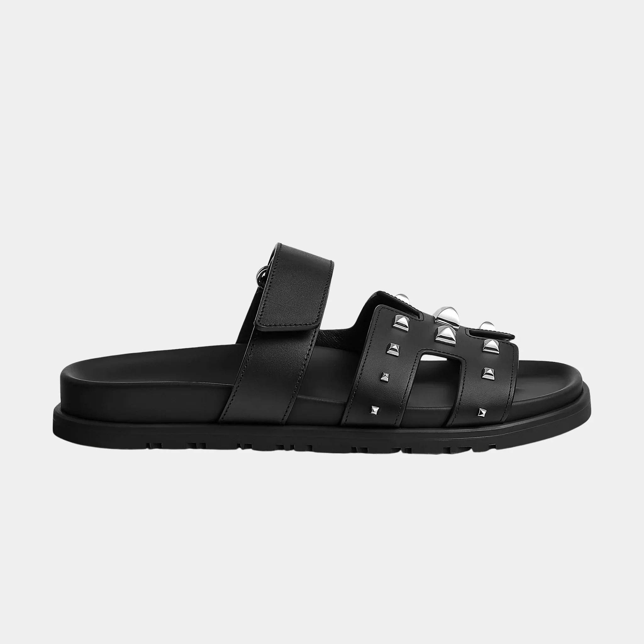 Chypre Sandals in Calfskin with Studs Women - Image 2