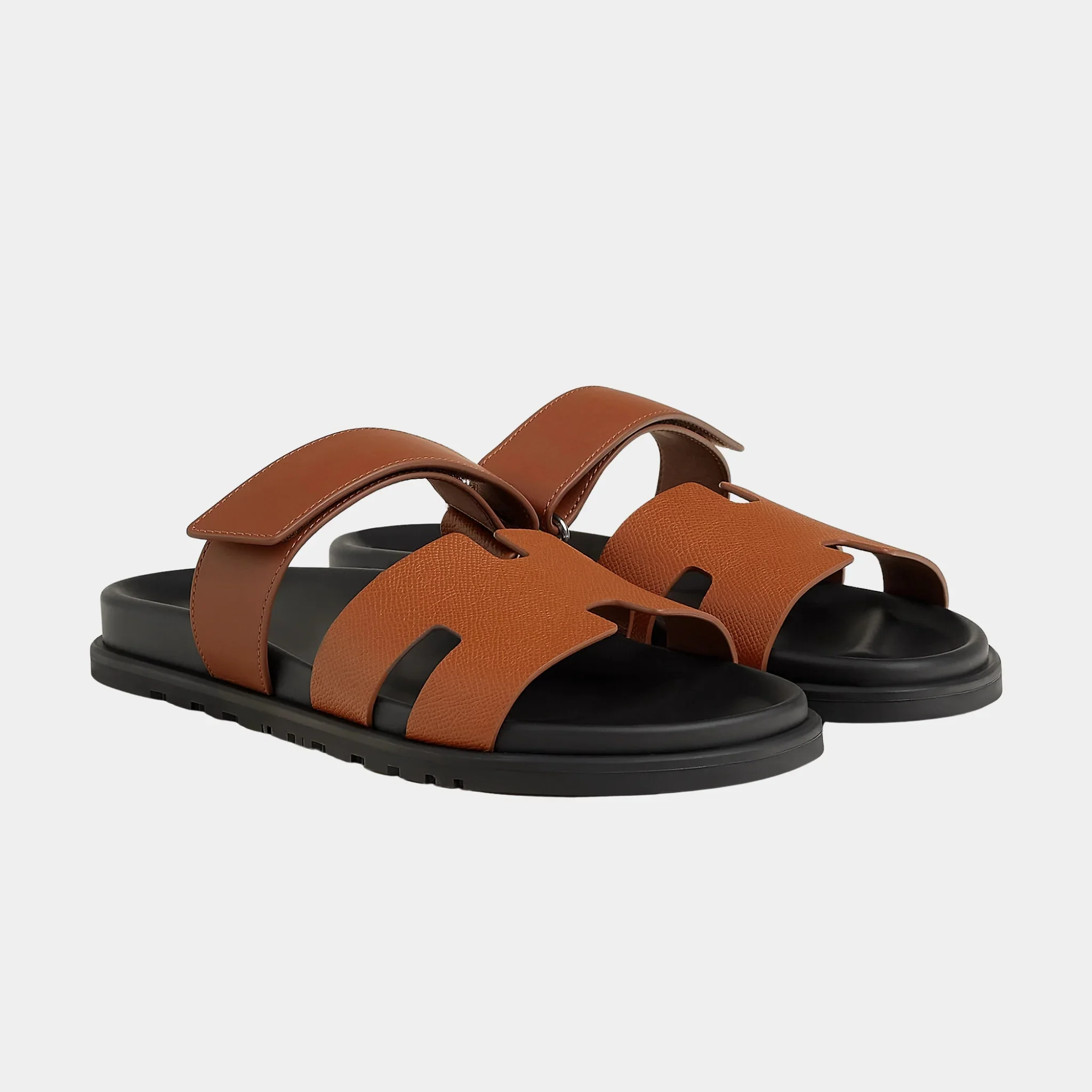 Chypre Sandals Men in Calfskin and Epsom Heritage Calfskin