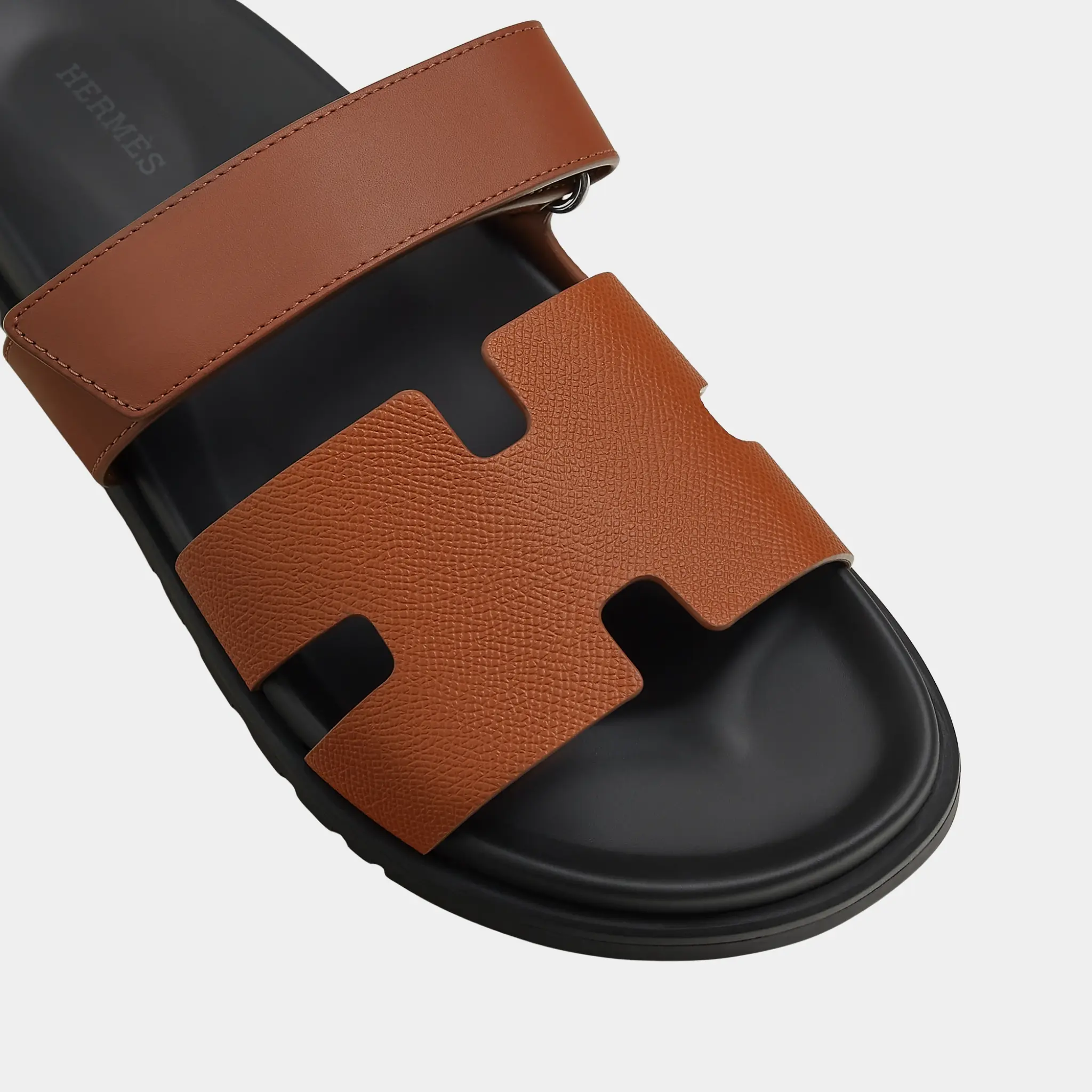 Chypre Sandals Men in Calfskin and Epsom Heritage Calfskin - Image 3
