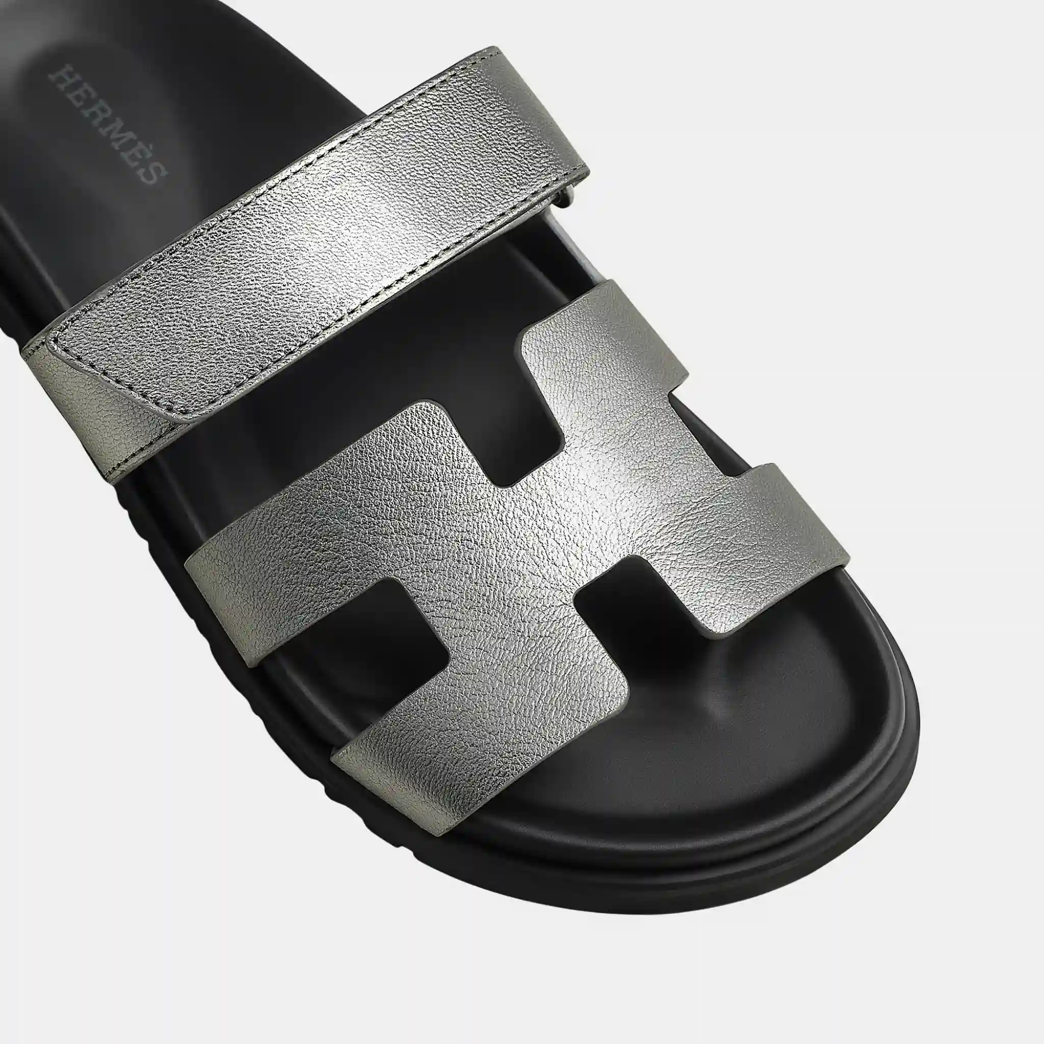 Chypre Women Sandals in Metallic Goatskin - Image 3