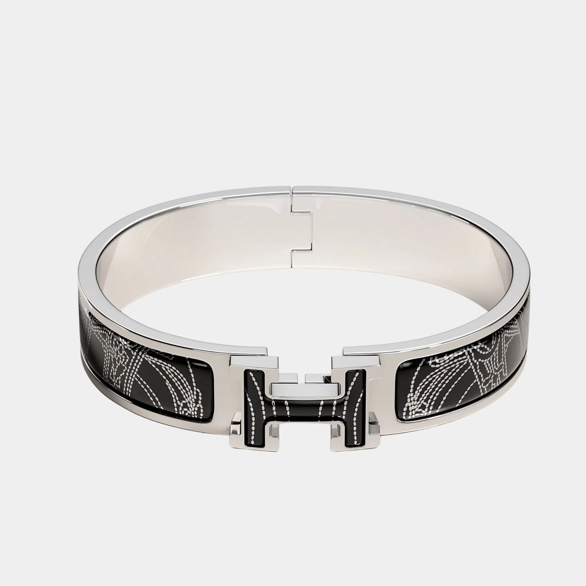Clic H Brides de Gala Applique Pique Bracelet Palladium