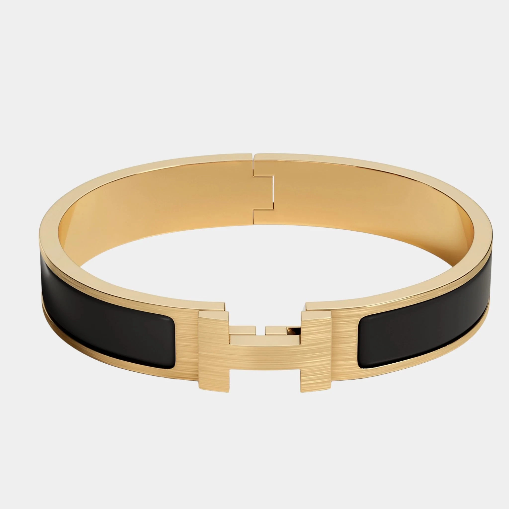 Clic HH Narrow Bracelet Gold Plated