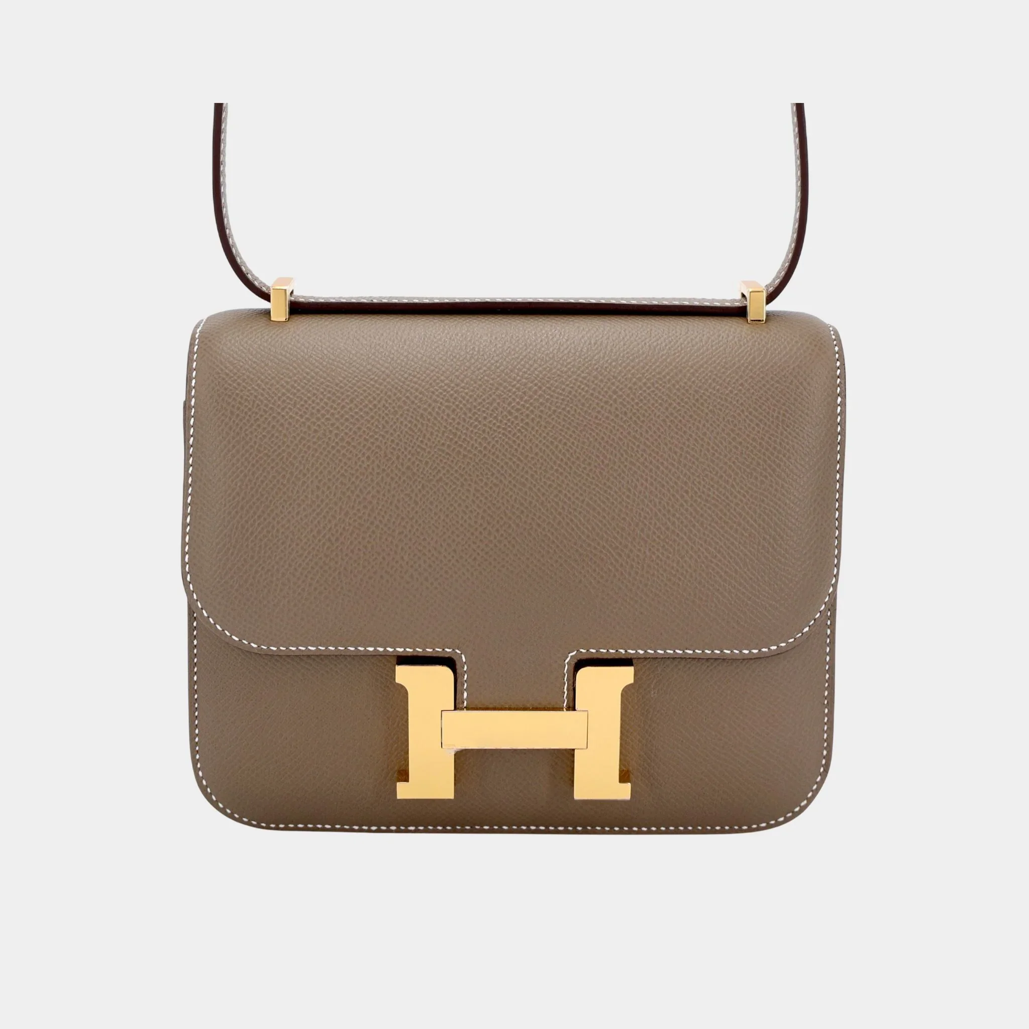 Constance Mini Epsom Etoupe GHW