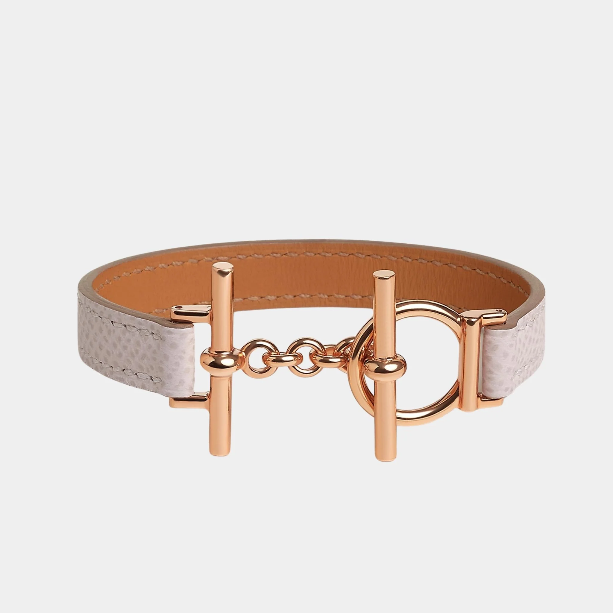 Croisiere Simple Tour Bracelet Epsom Calfskin Rose Gold