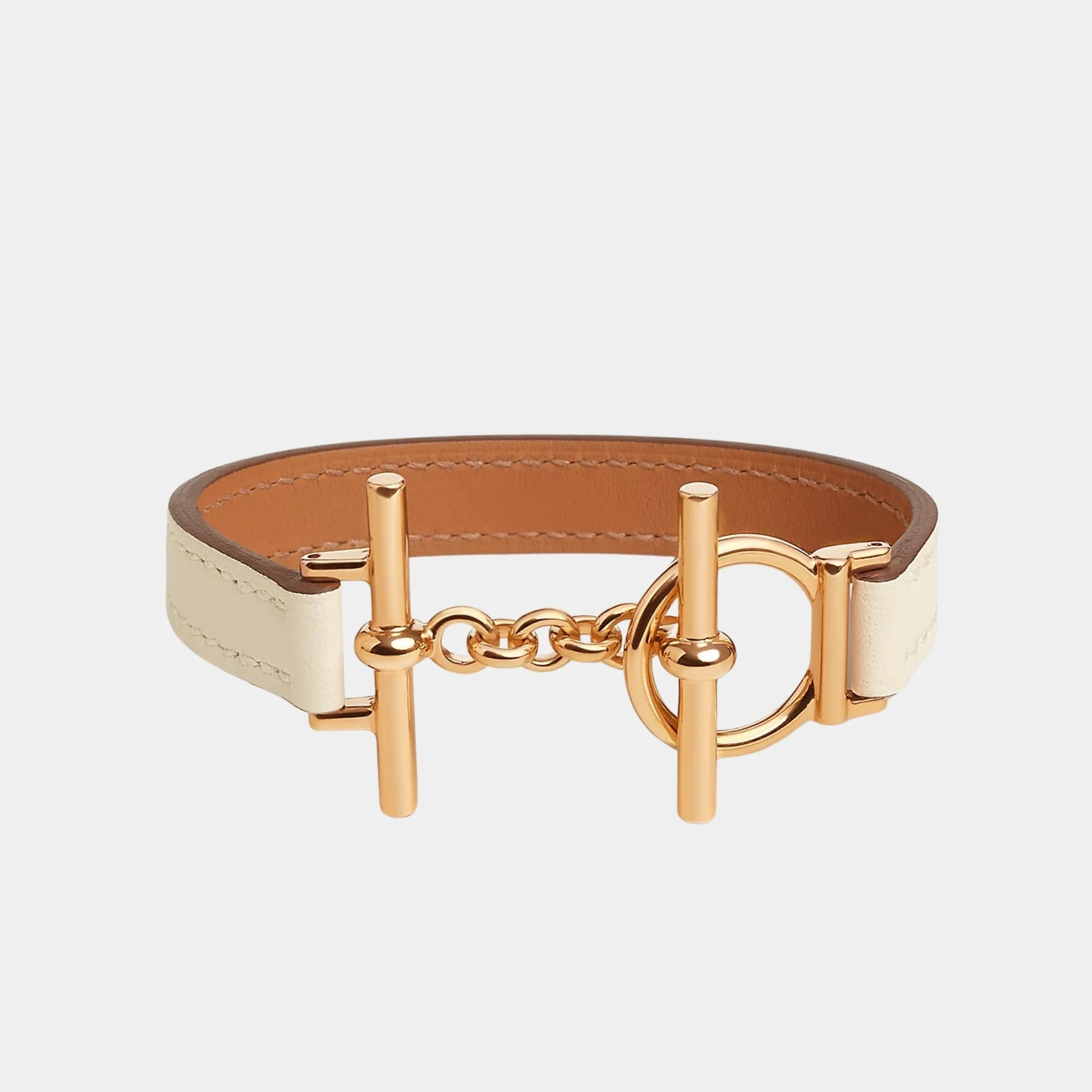 Croisiere Simple Tour Bracelet Swift Calfskin Gold Plated - Image 2