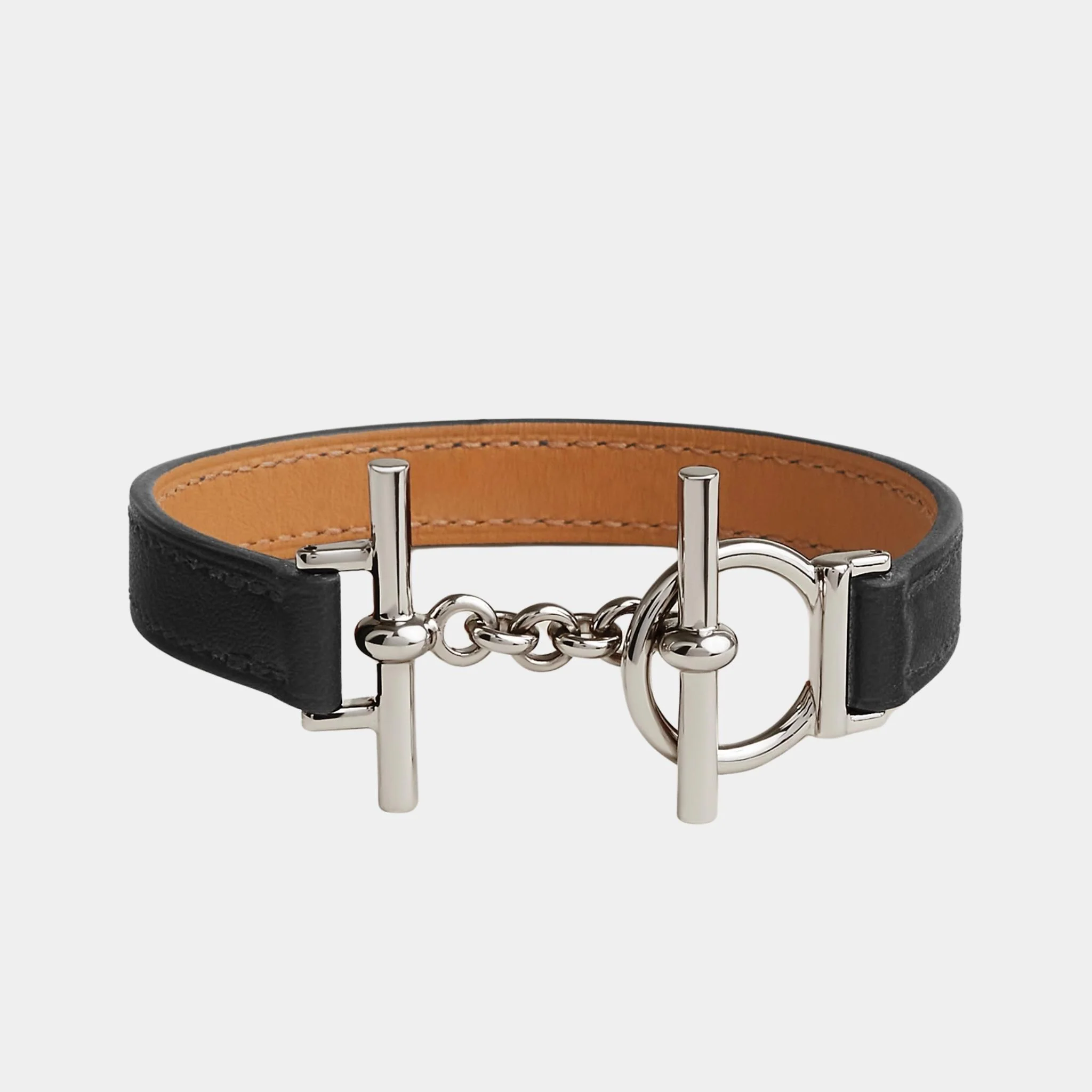 Croisiere Simple Tour Bracelet Swift Calfskin Palladium