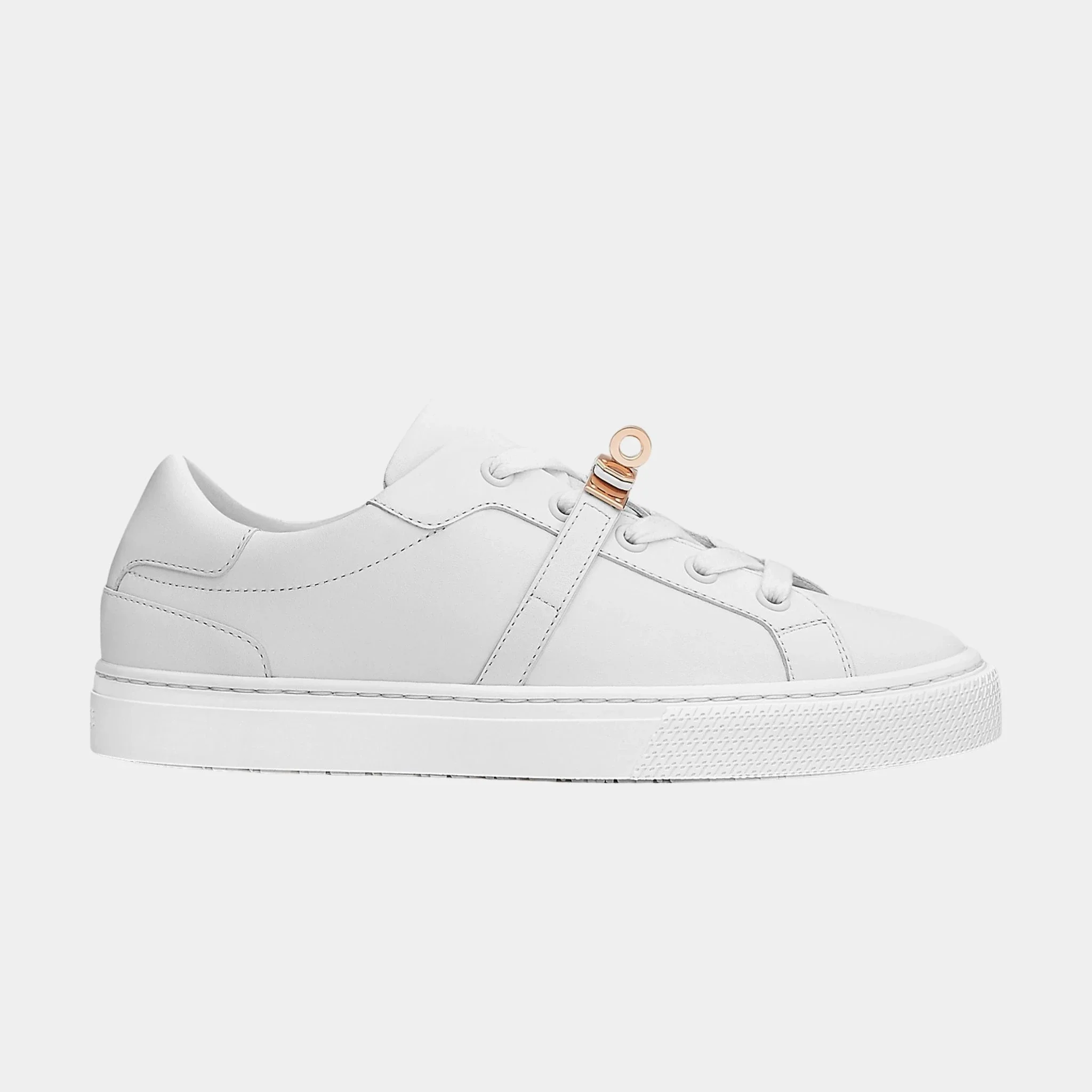 Day Sneaker in Calfskin with Rose Gold Plated Buckle - Image 2