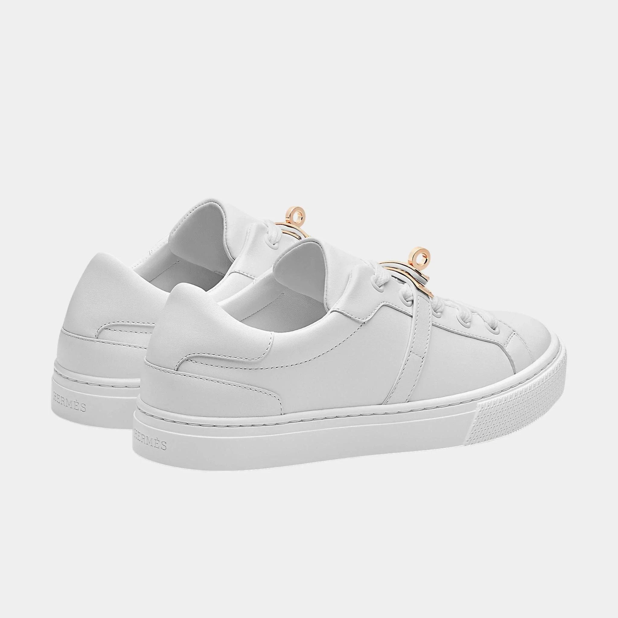 Day Sneaker in Calfskin with Rose Gold Plated Buckle - Image 3