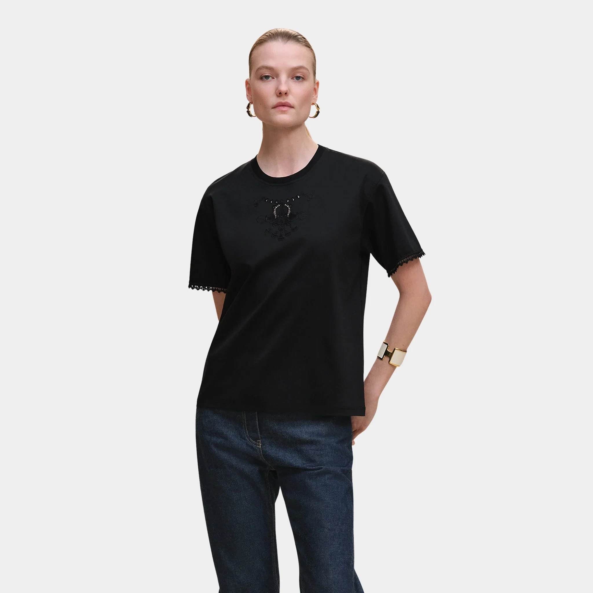 Embroidered Maxi T-shirt - Image 9