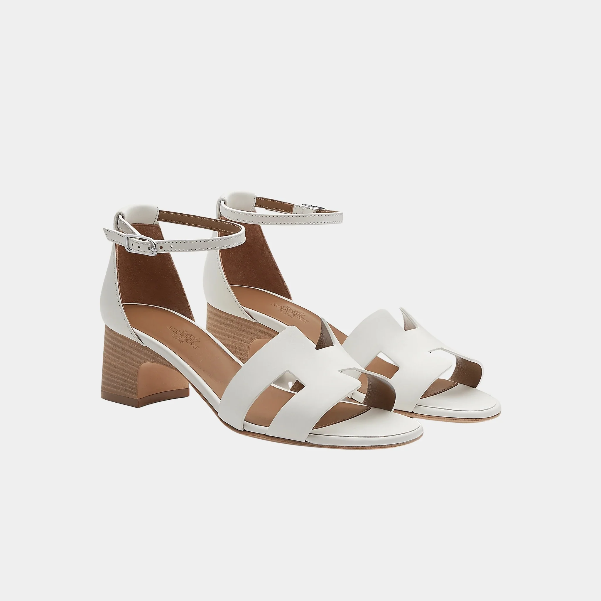 Encens 50 Heeled Sandals in Calfskin