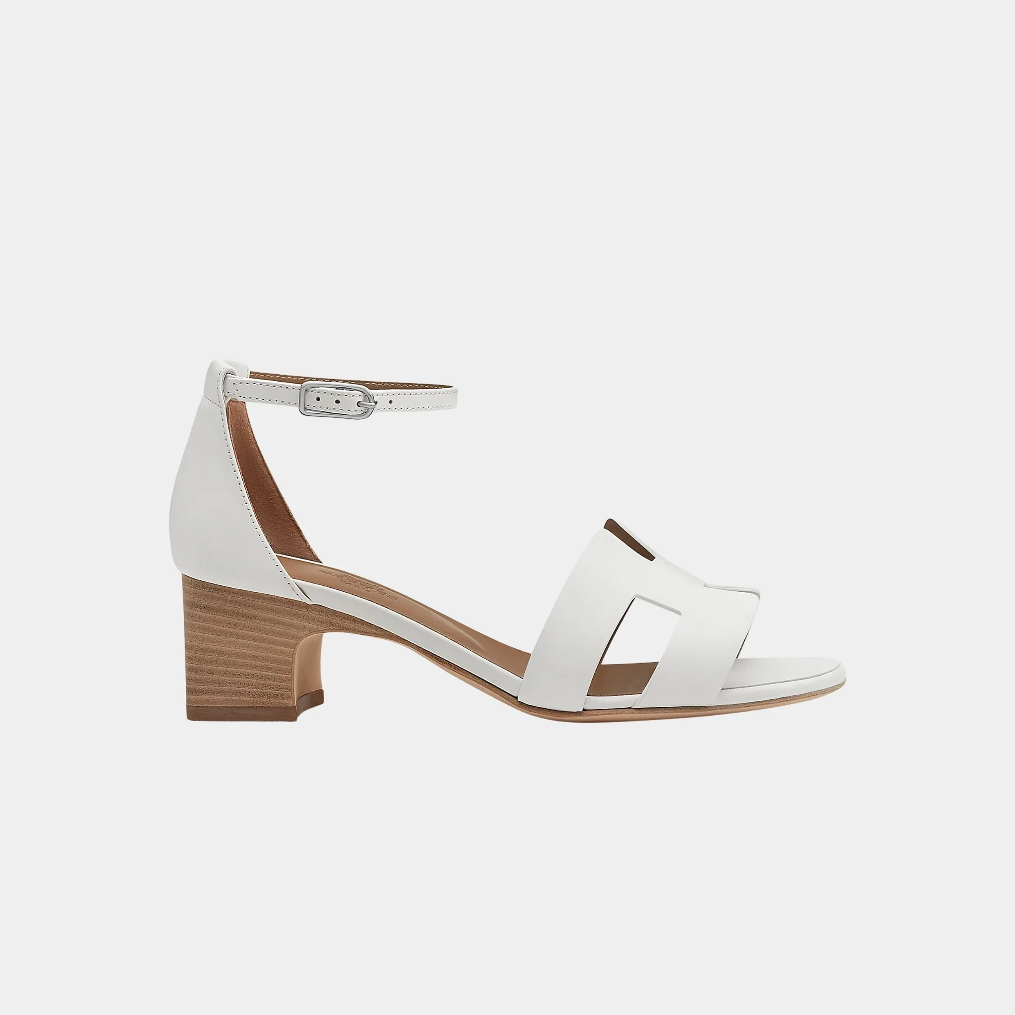 Encens 50 Heeled Sandals in Calfskin - Image 2
