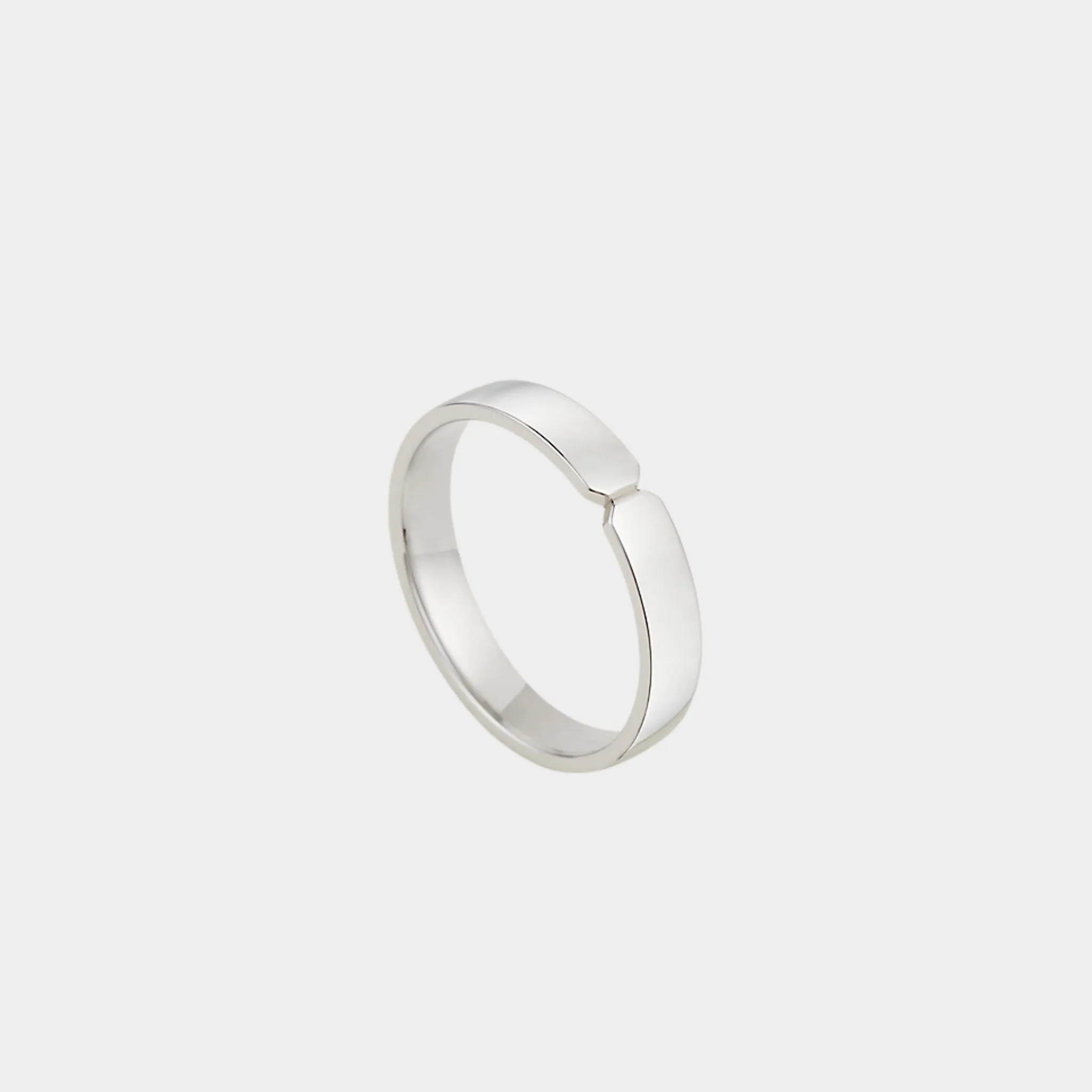Ever Kelly Wedding Band Large Model Platinum