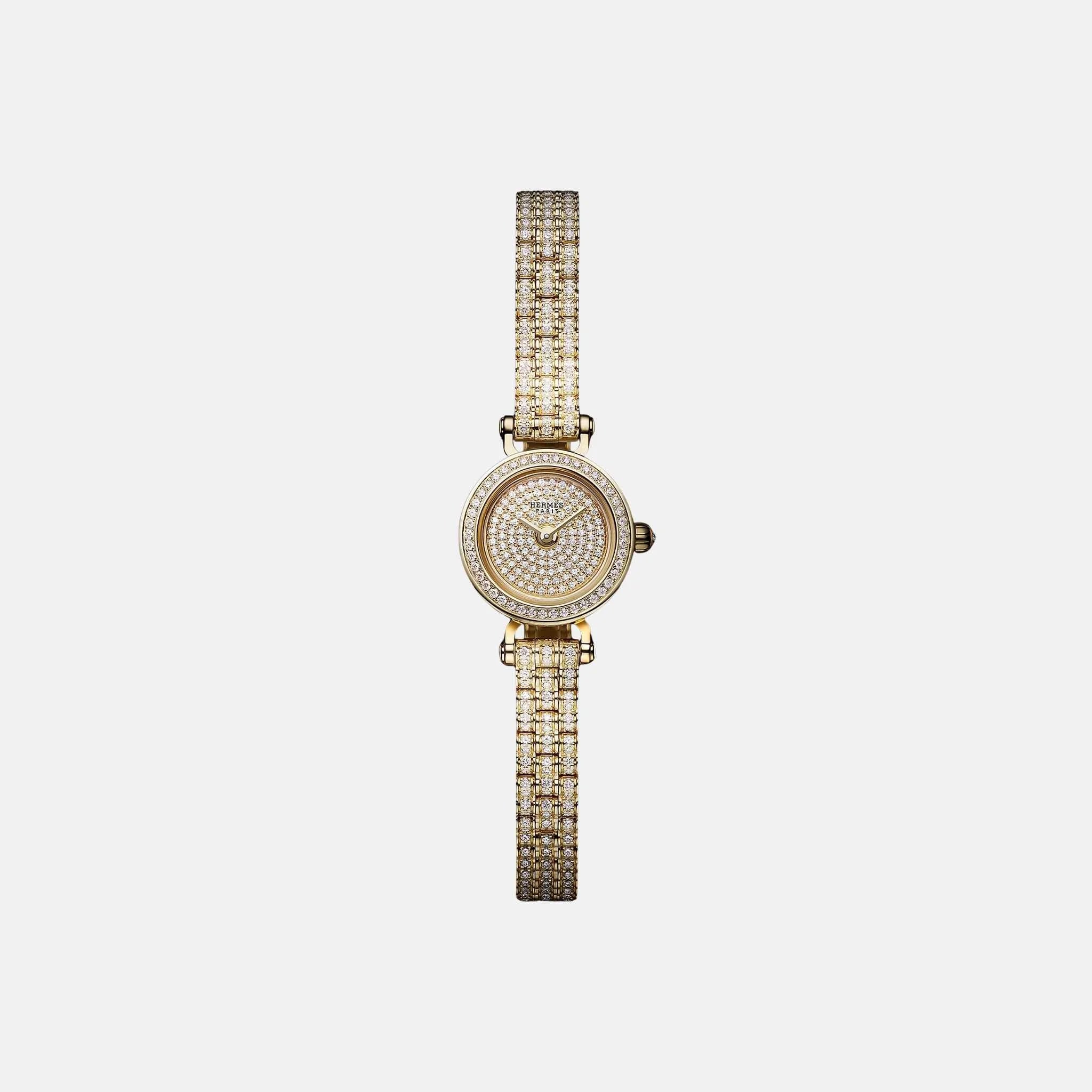 Faubourg Joaillerie Watch Mini 16mm Yellow Gold Diamond Bracelet