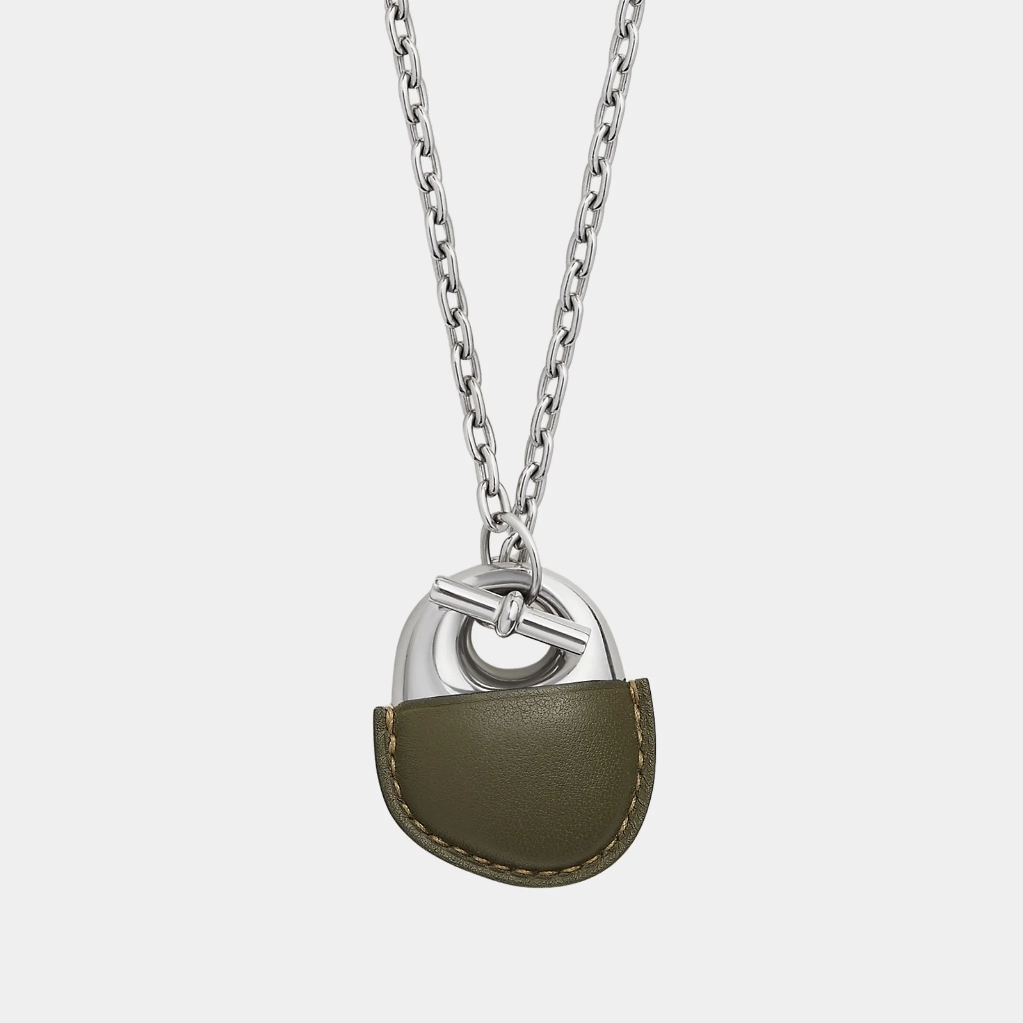 Galet Gaine Necklace Swift Calfskin