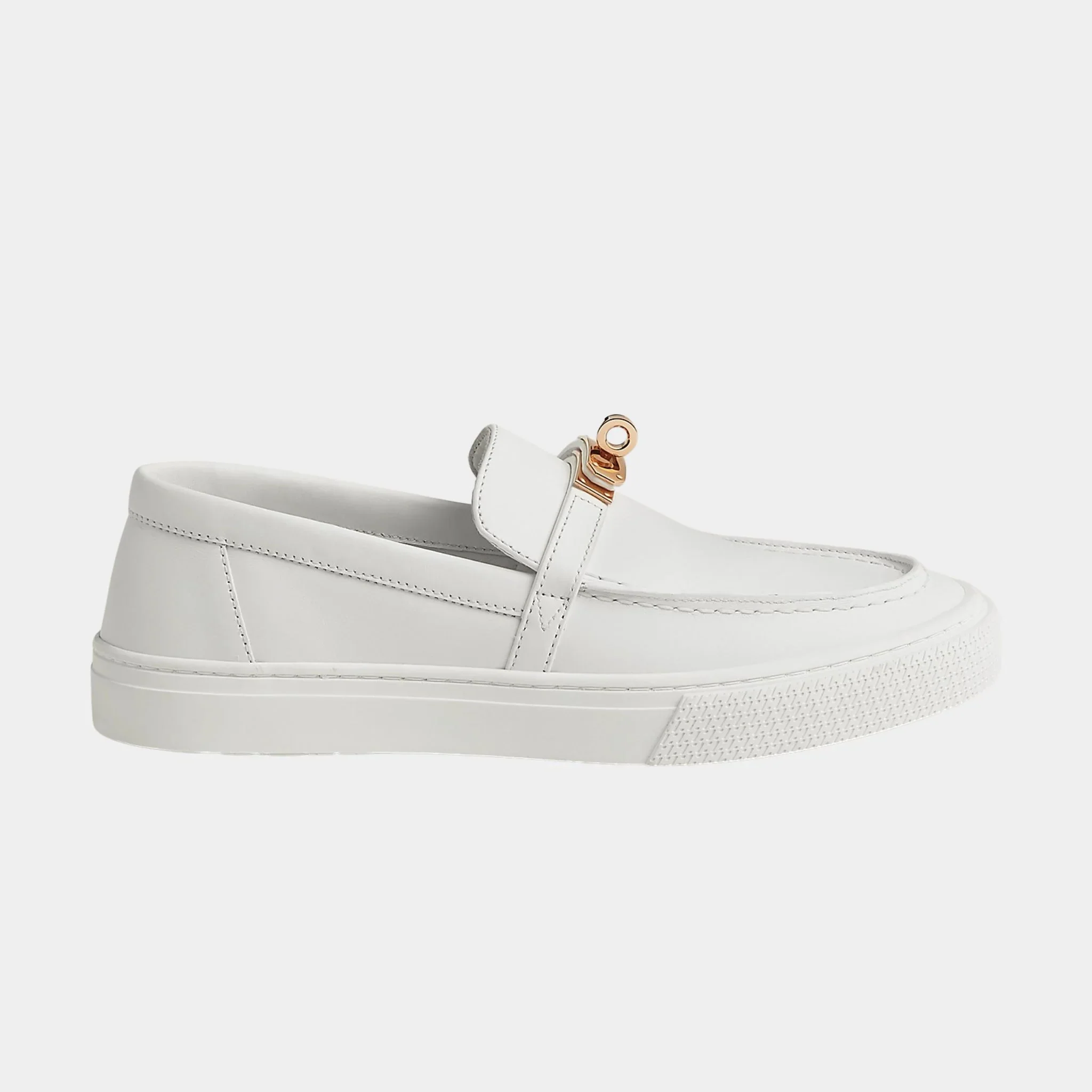 Game Slip-on Sneaker Calfskin with Rose Gold Buckle - Image 2