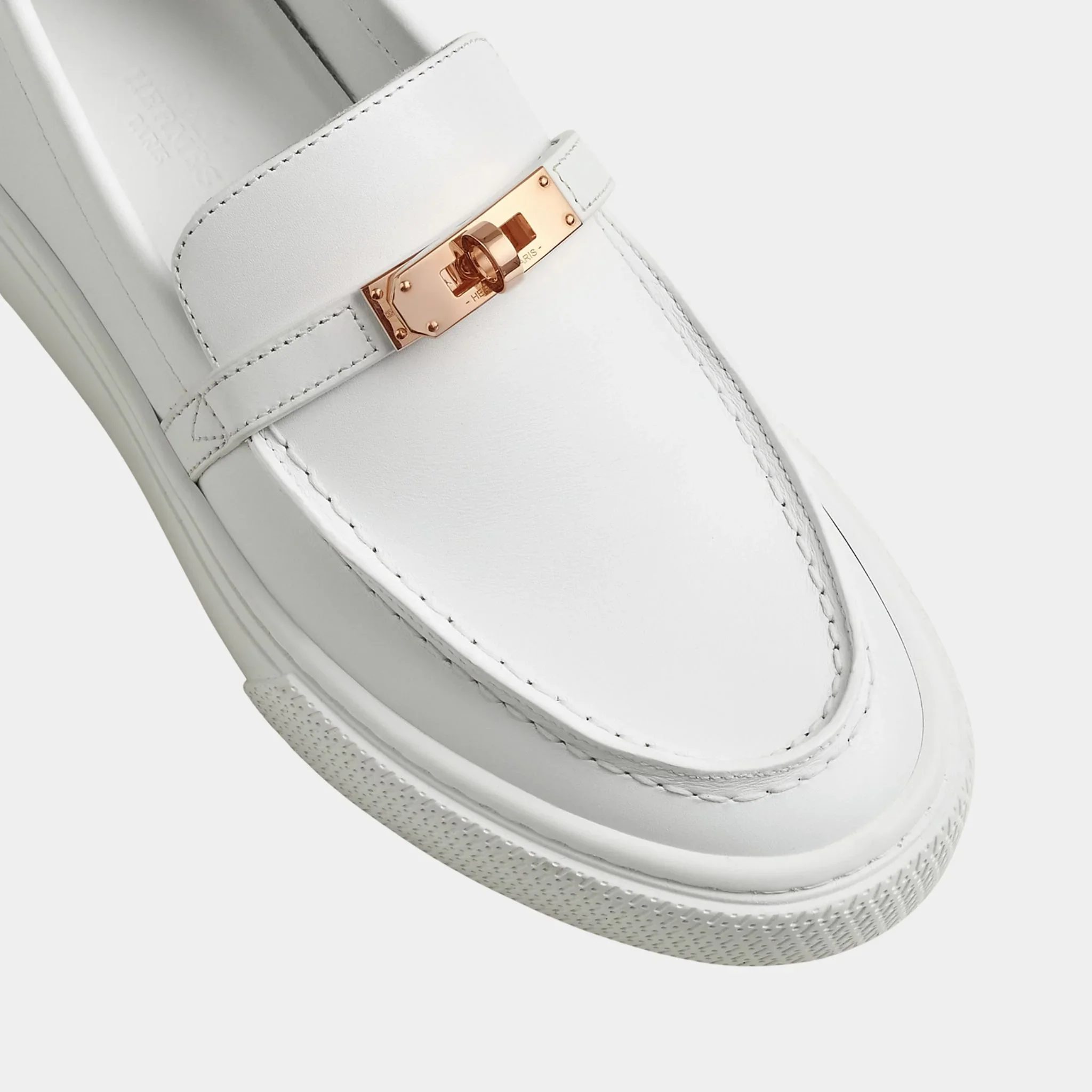 Game Slip-on Sneaker Calfskin with Rose Gold Buckle - Image 3