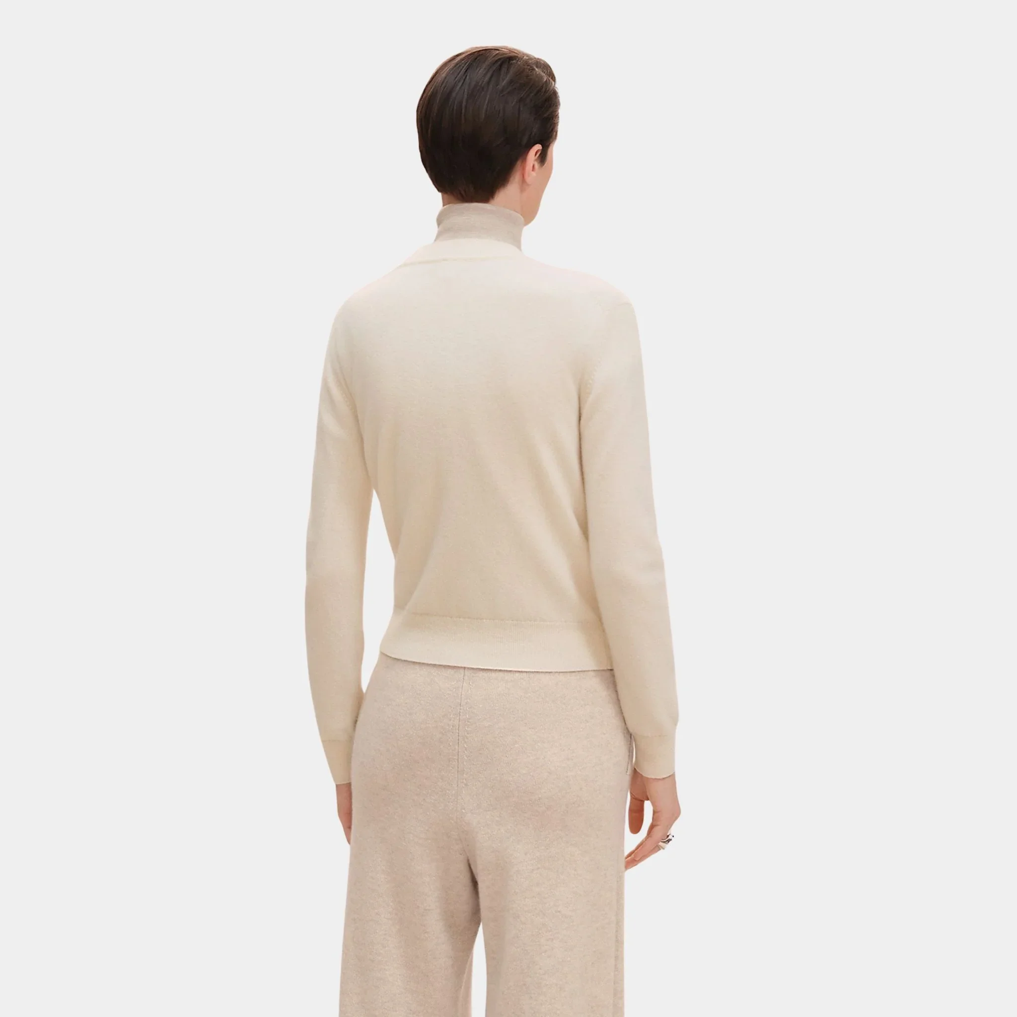 H Lift Long-sleeve Sweater in Plain Scottish Cashmere - Image 6