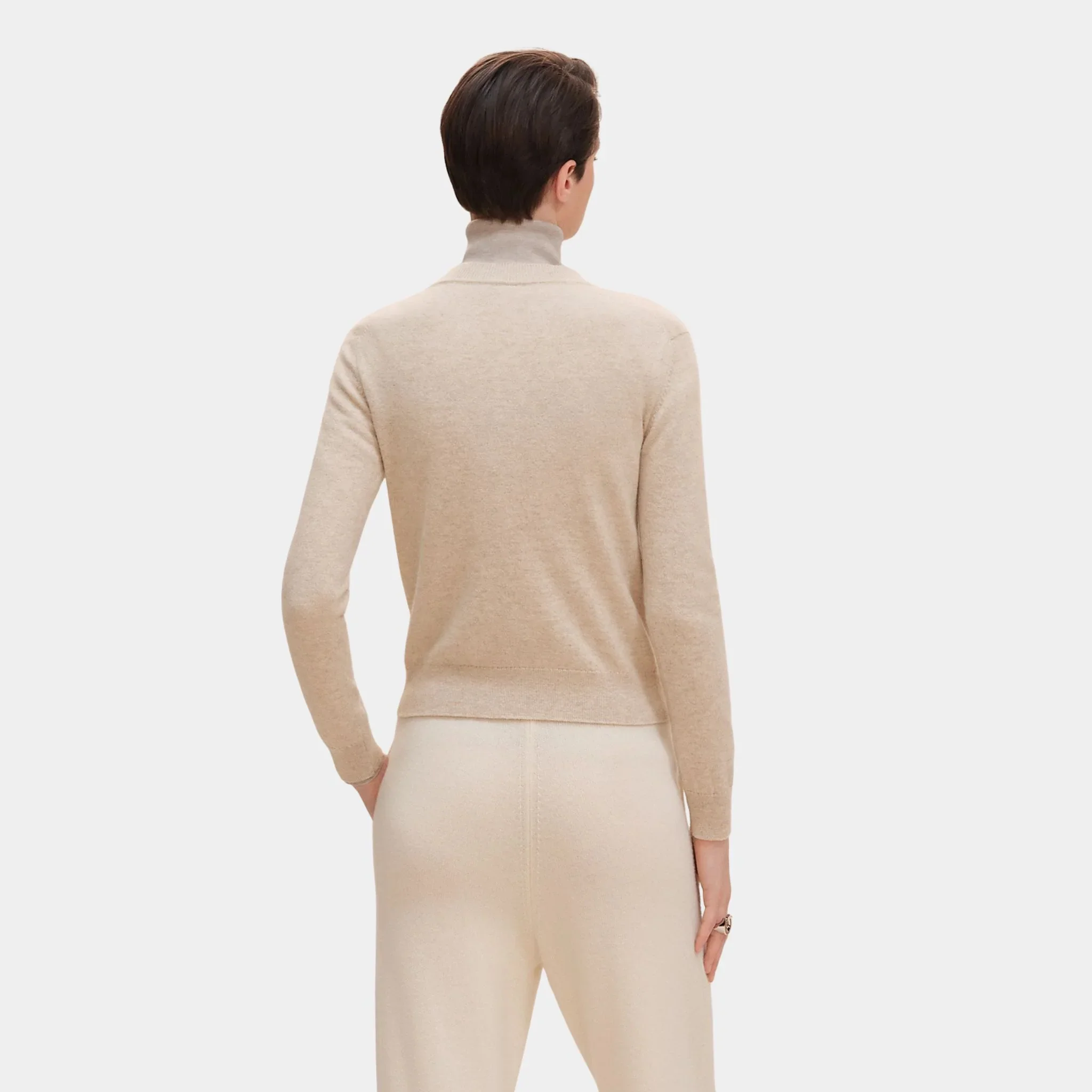 H Lift Long-sleeve Sweater in Plain Scottish Cashmere - Image 8