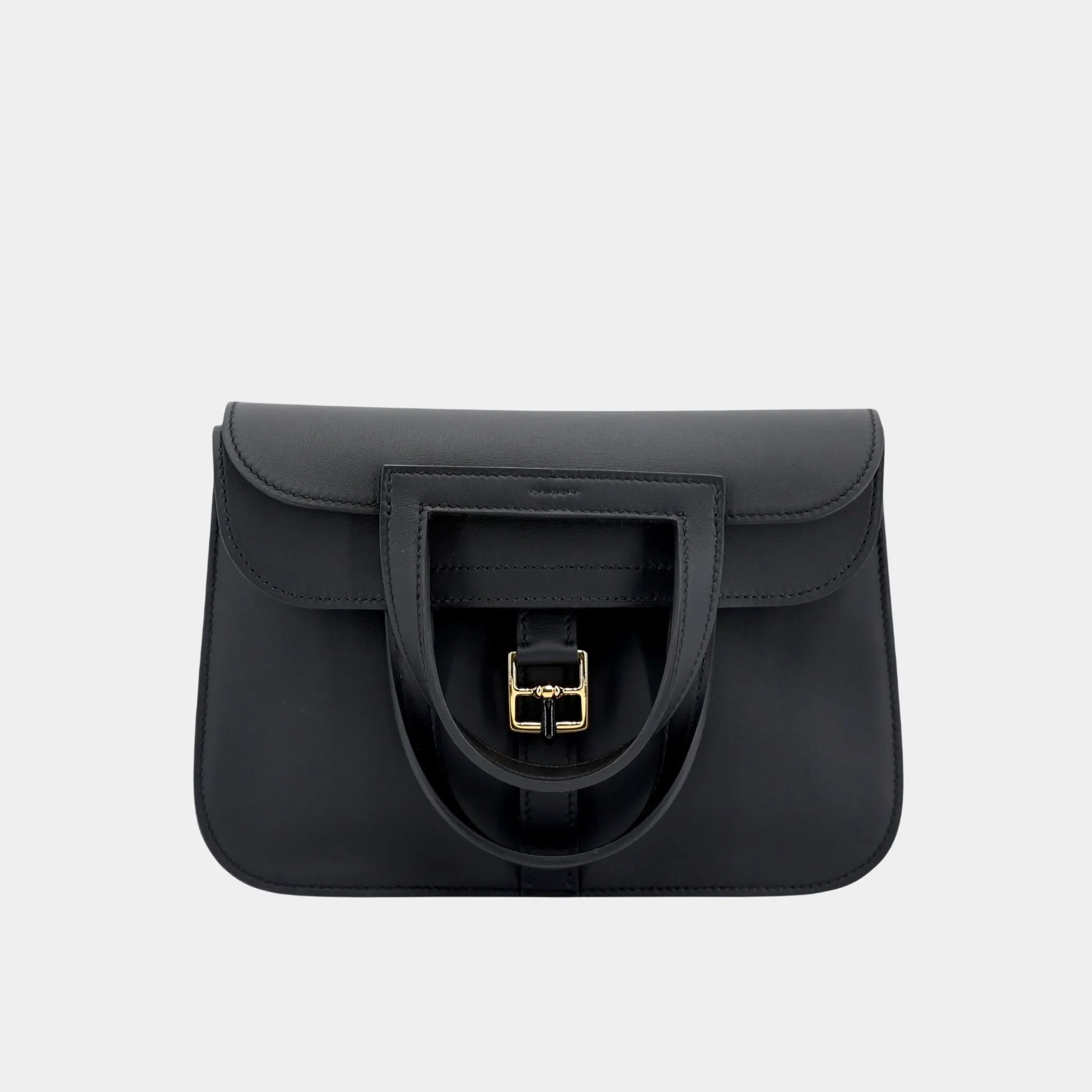 Hermes Halzan Mini Swift Black GHW