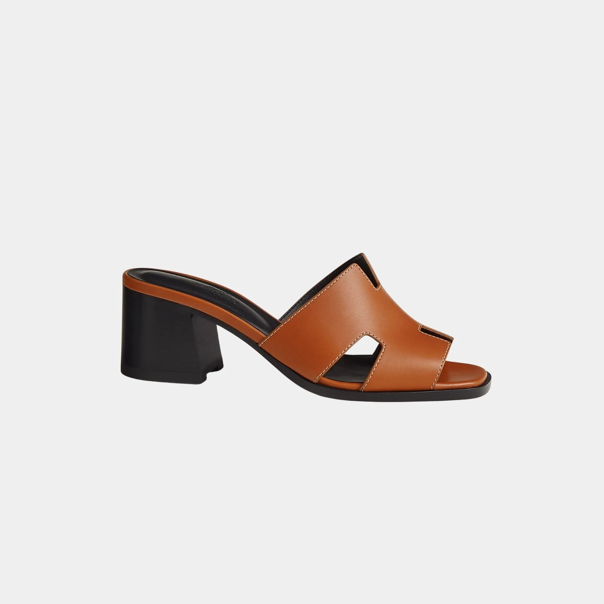 Helia 60 High Heel Heritage Calfskin Sandal - Image 2