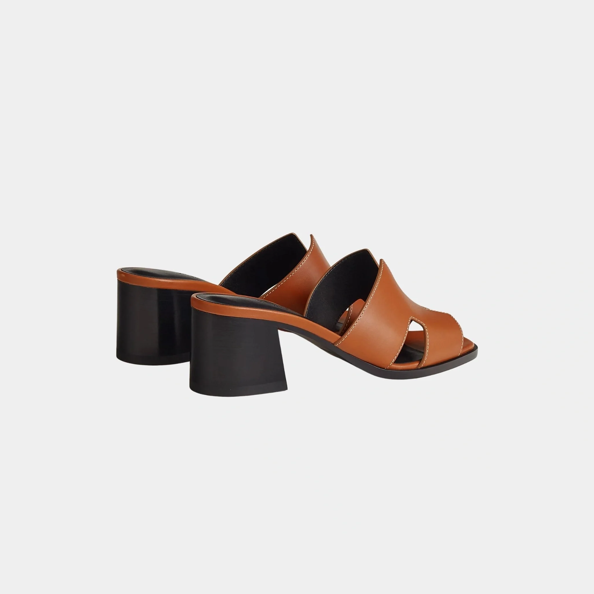 Helia 60 High Heel Heritage Calfskin Sandal - Image 3
