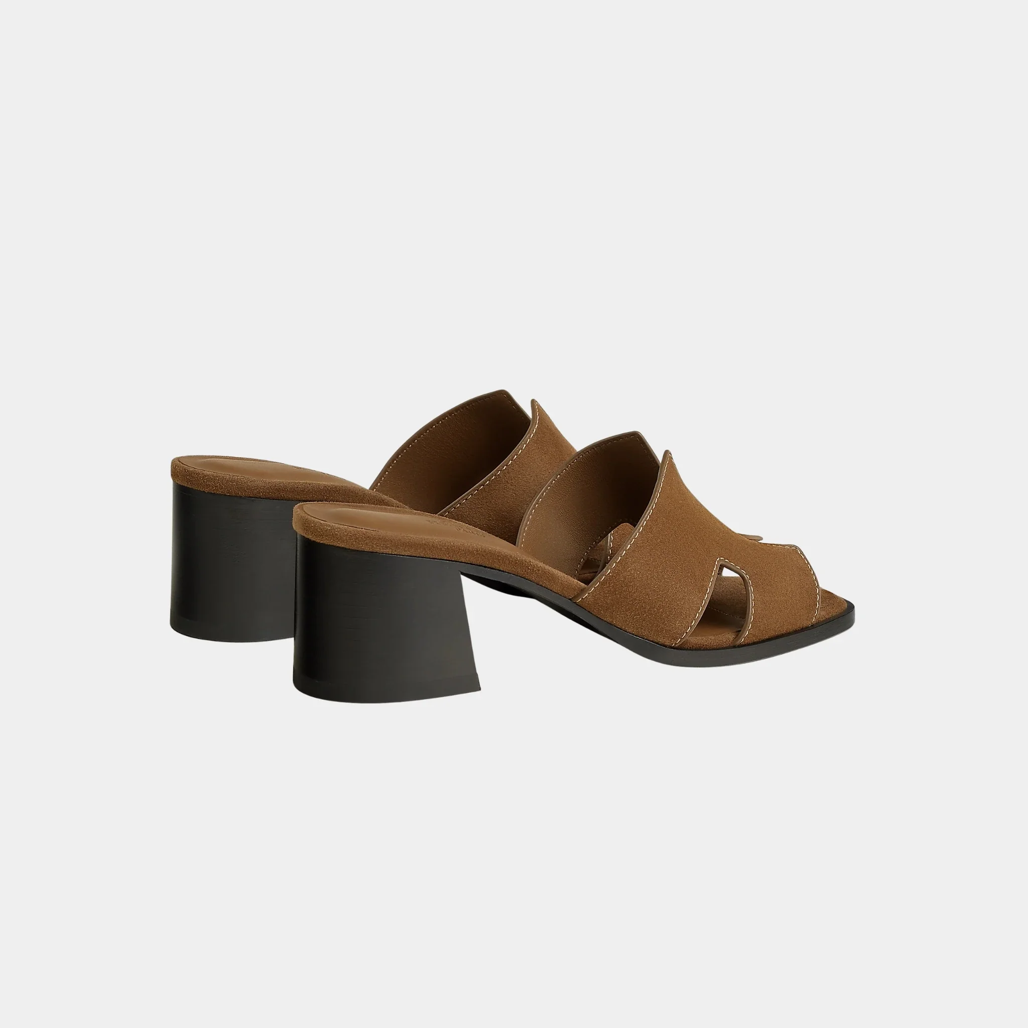 Helia 60 High Heel Suede Goatskin Sandal - Image 3