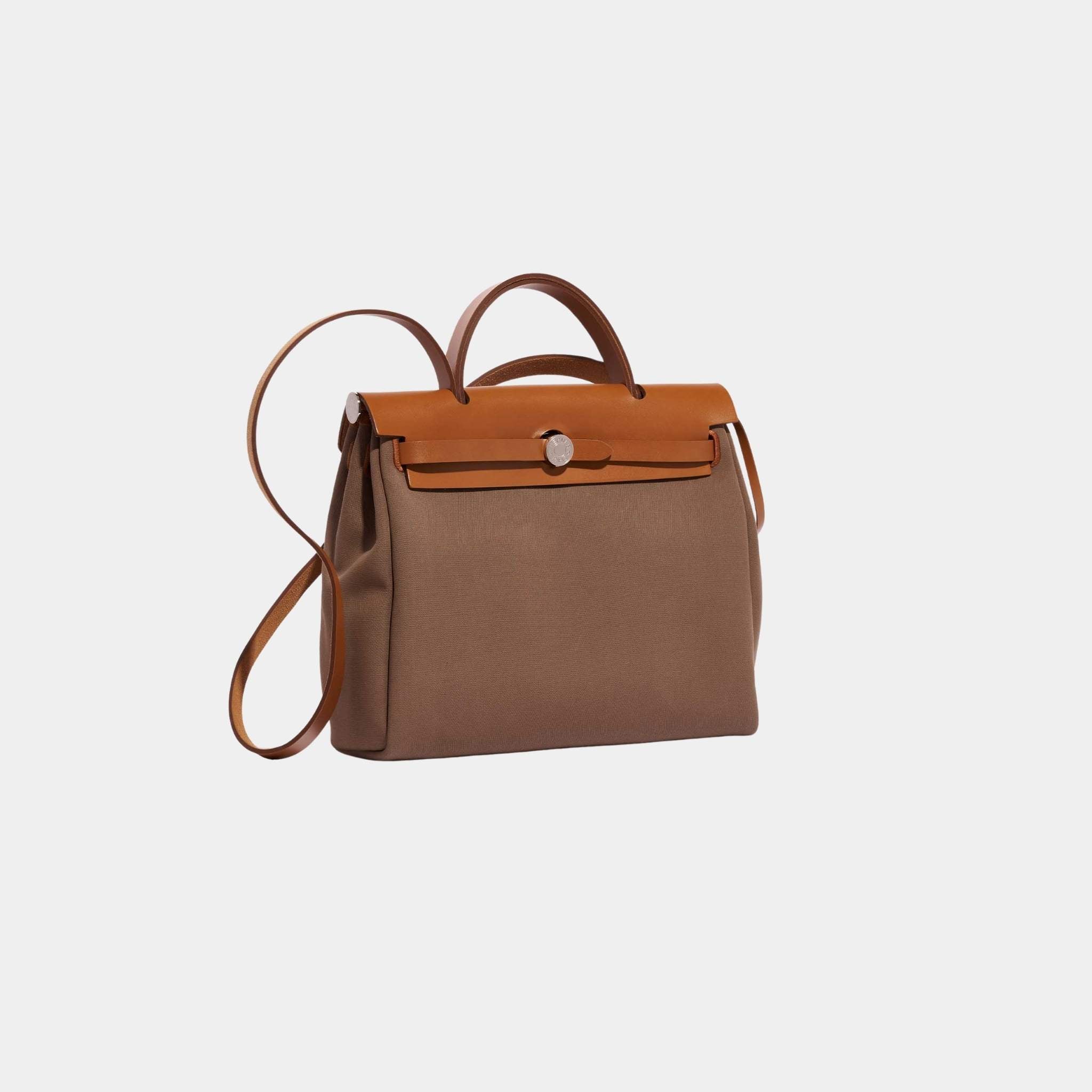 Herbag Zip 31 Toile Vache Hunter Leather in Etoupe-Dune Fauve - Image 2