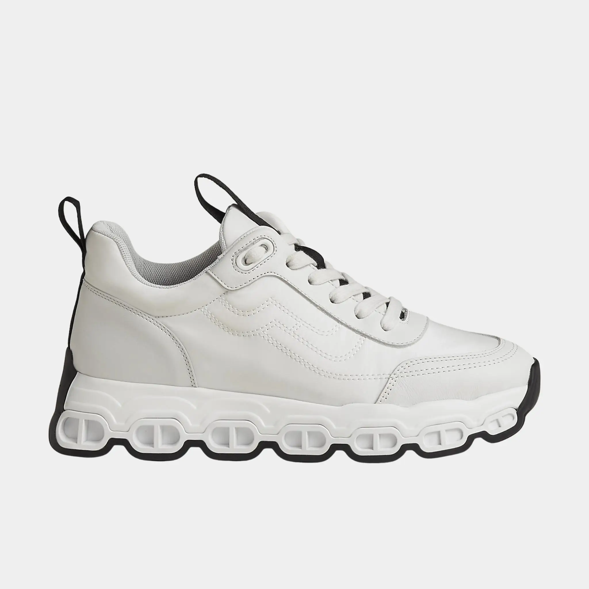 Impulse Sneakers in Parachute Fabric and Calfskin - Image 2