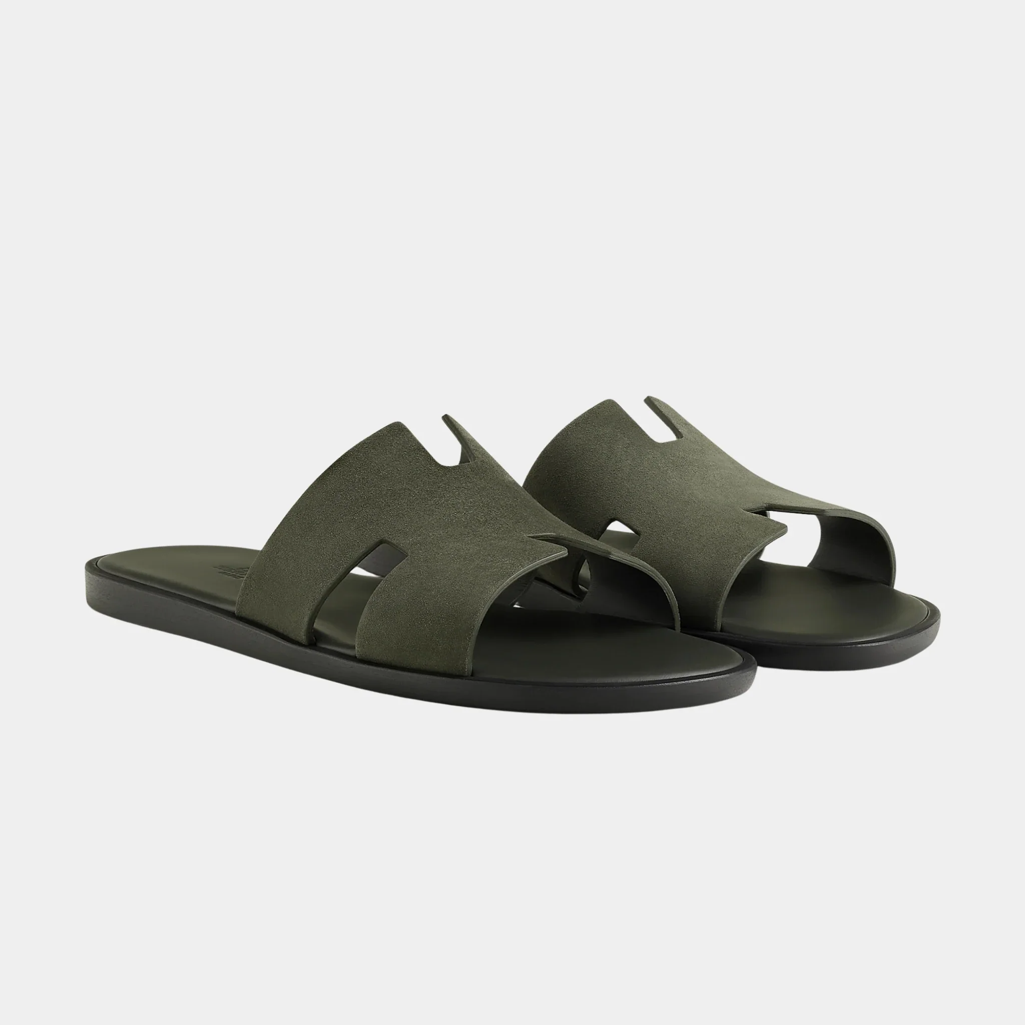 Izmir Sandal In Suede Goatskin
