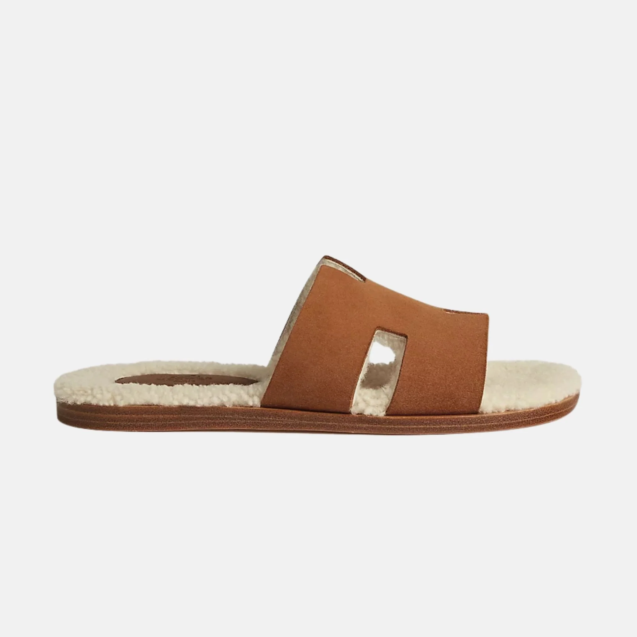 Izmir Sandal In Suede Goatskin And Woolskin - Image 2