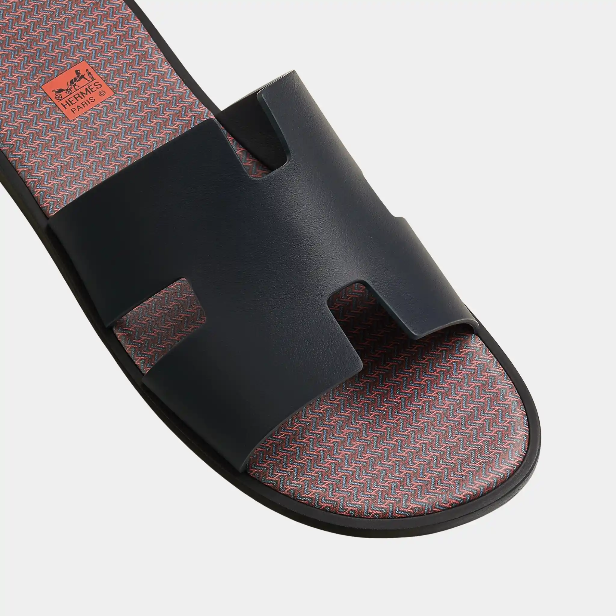 Izmir Sandals in Calfskin with H in Shadow Pattern - Image 3